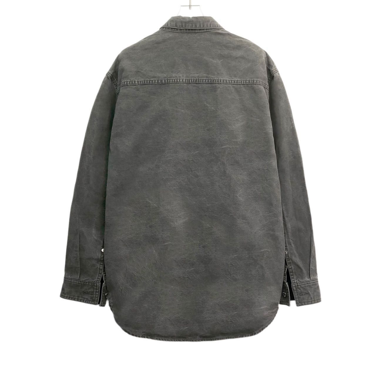 Dior Dior, Solid Color Logo Patch Long Sleeve Shirt K26WX Size M / US 6-8 / IT 42-44 - 2 Thumbnail