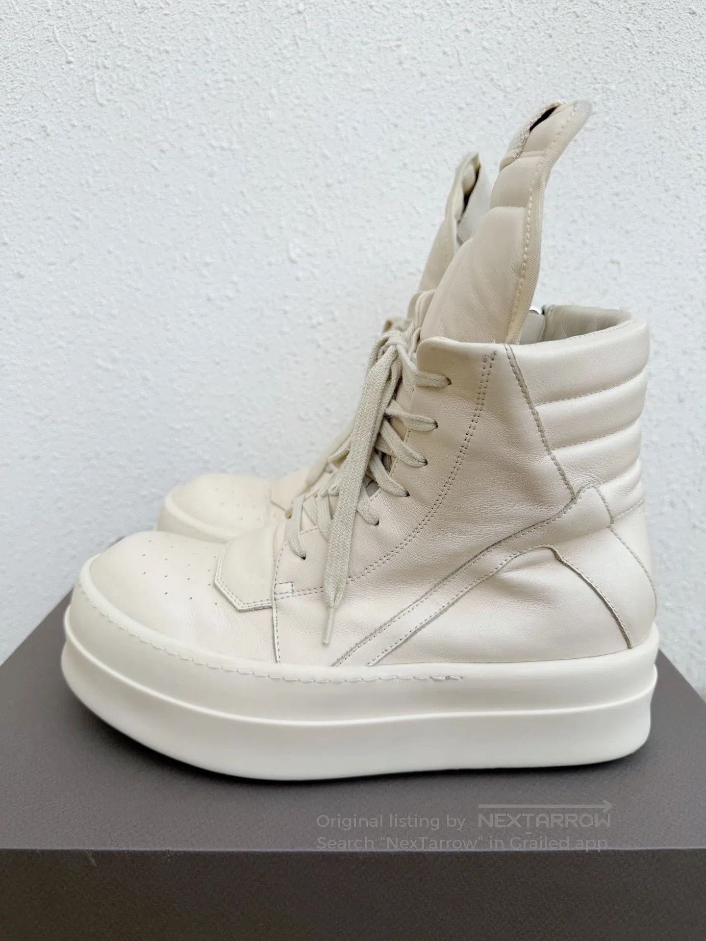 Rick Owens Rick Owens Bumper High-Top White Platform. Size US 8 / EU 41 - 2 Thumbnail