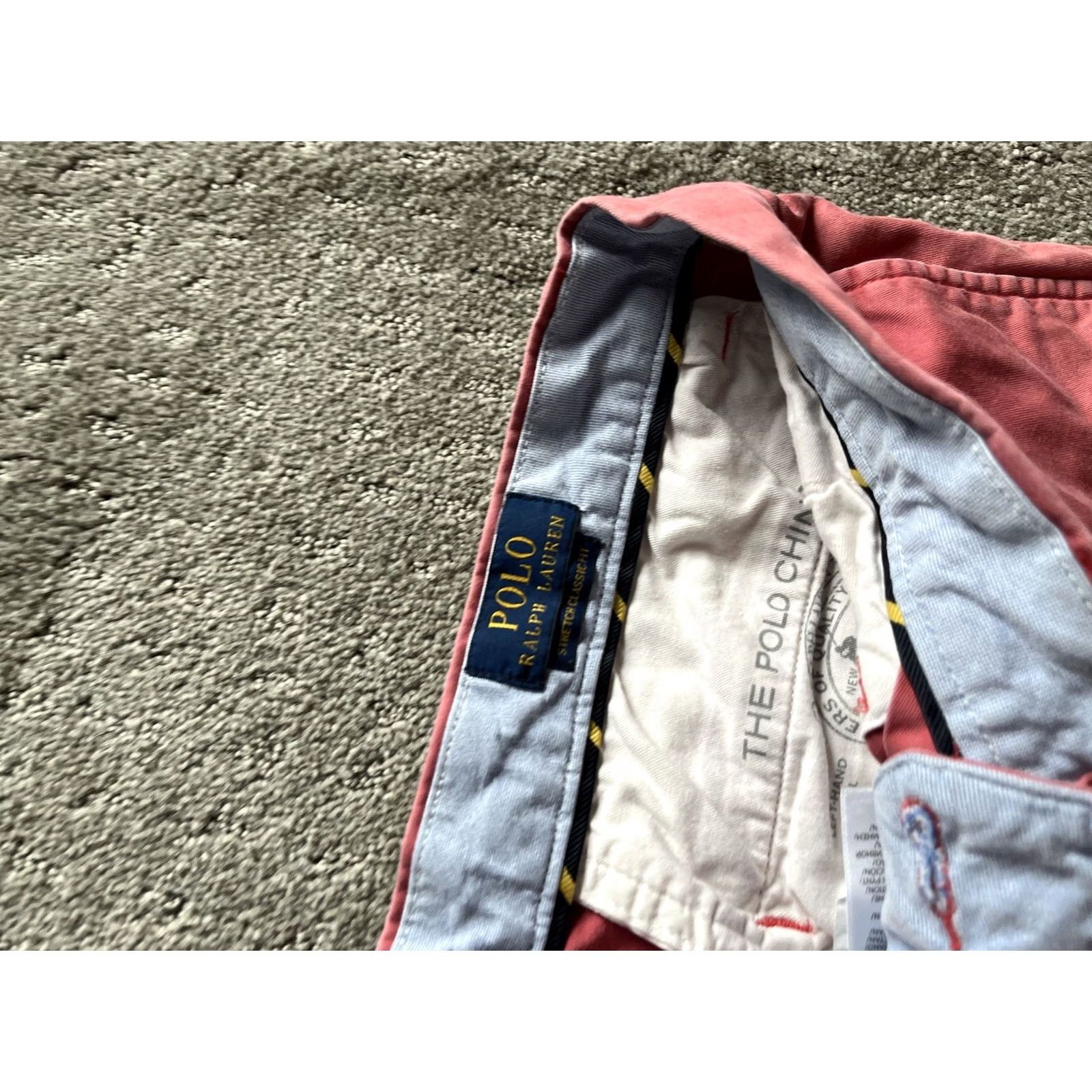 Polo Ralph Lauren Polo Ralph Lauren Shorts Classic Fit Chino Men 34 Red 9" Stretch Size US S / EU 44-46 / 1 - 3 Thumbnail