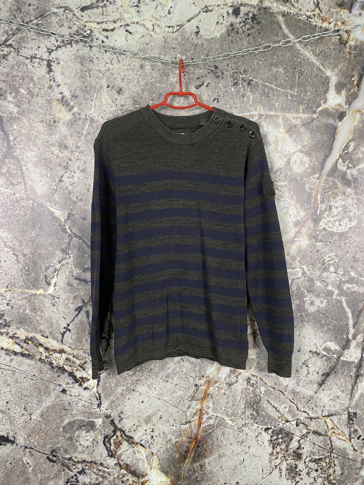 G-Star Men’s G-Star Raw Davin Stripe R Kmit Sweatshirt Size M Size US M / EU 48-50 / 2 - 1 Thumbnail