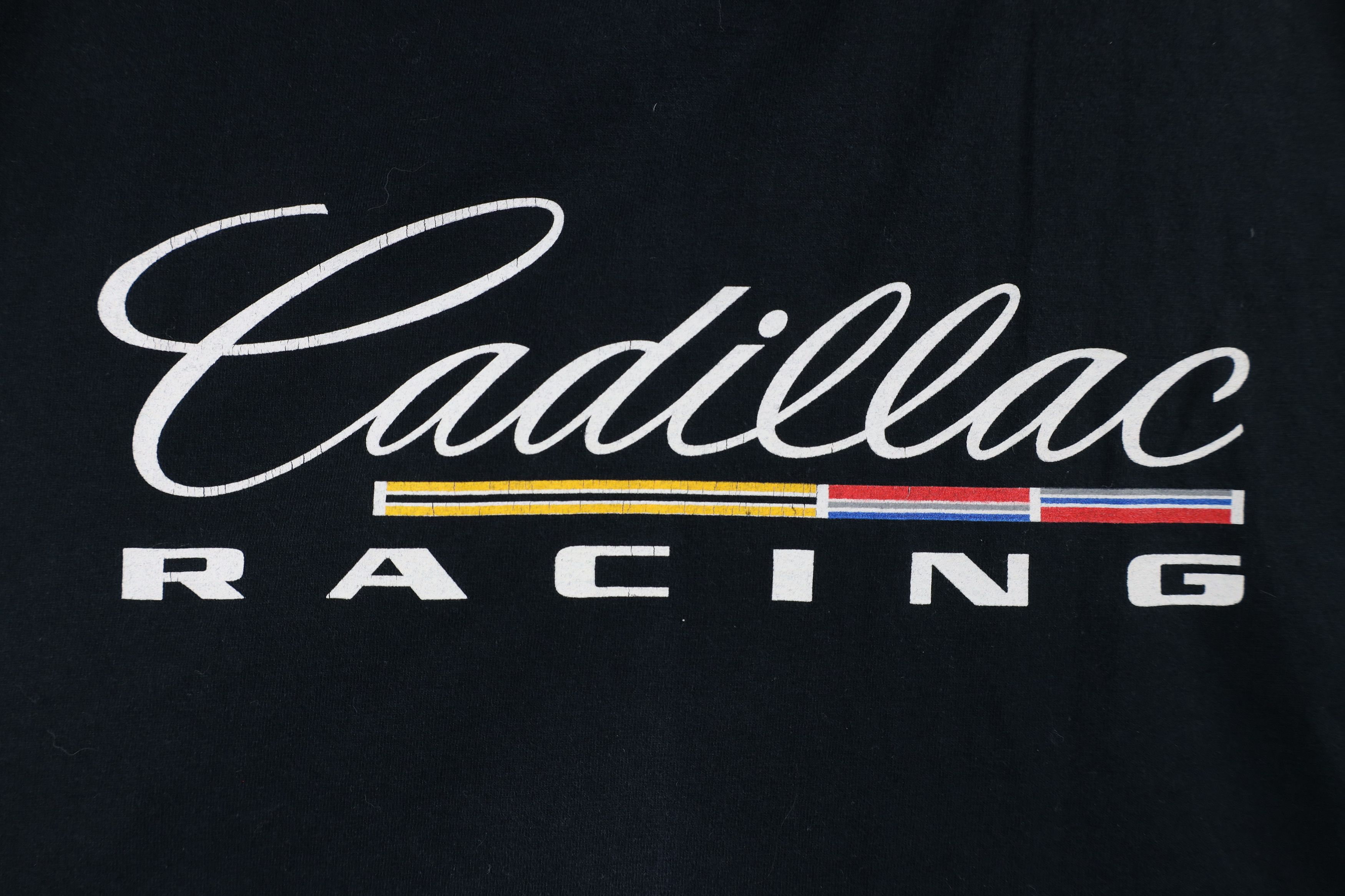 Vintage Vintage Y2K Spell Out Cadillac Racing Short Sleeve T-Shirt Size US L / EU 52-54 / 3 - 4 Thumbnail