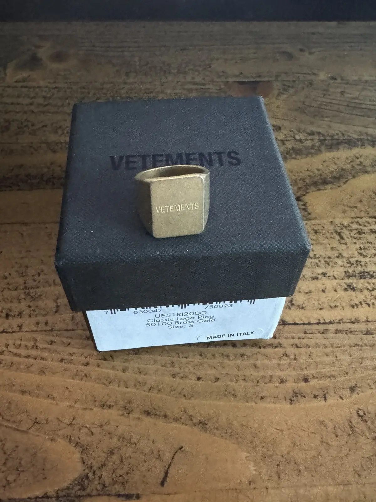 Vetements Vetements Logo Ring Size ONE SIZE - 2 Thumbnail
