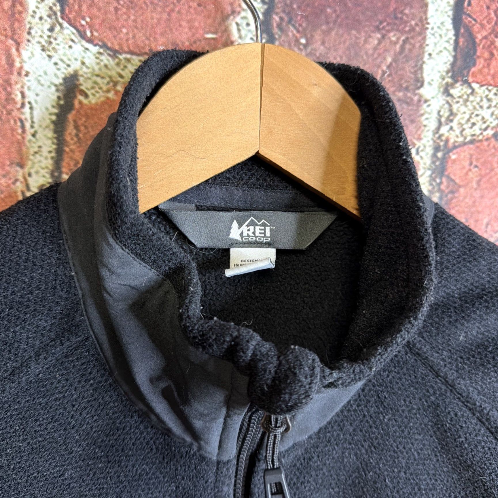 Vintage REI Co-Op Vest Mens Medium Black Fleece Polartec Full Zip Outdoors Size US M / EU 48-50 / 2 - 2 Thumbnail