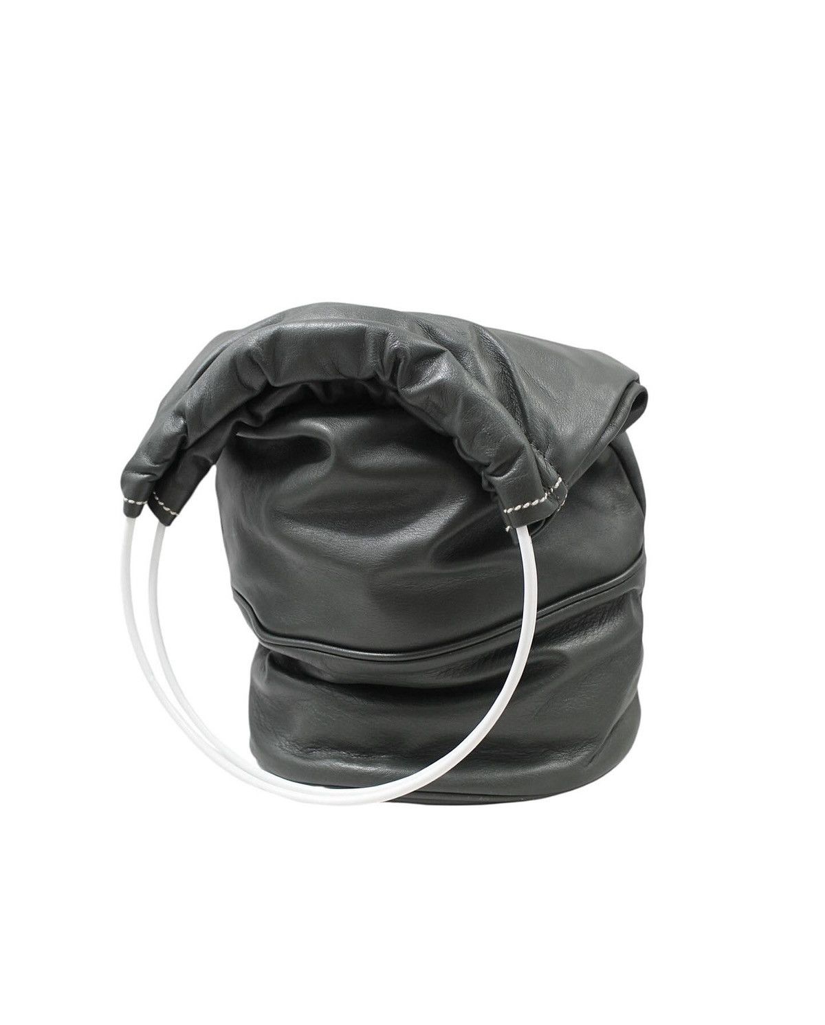 Yohji Yamamoto 2000S Y'SACCS CYLINDRICAL LEATHER BUCKET BAG Size ONE SIZE - 6 Thumbnail