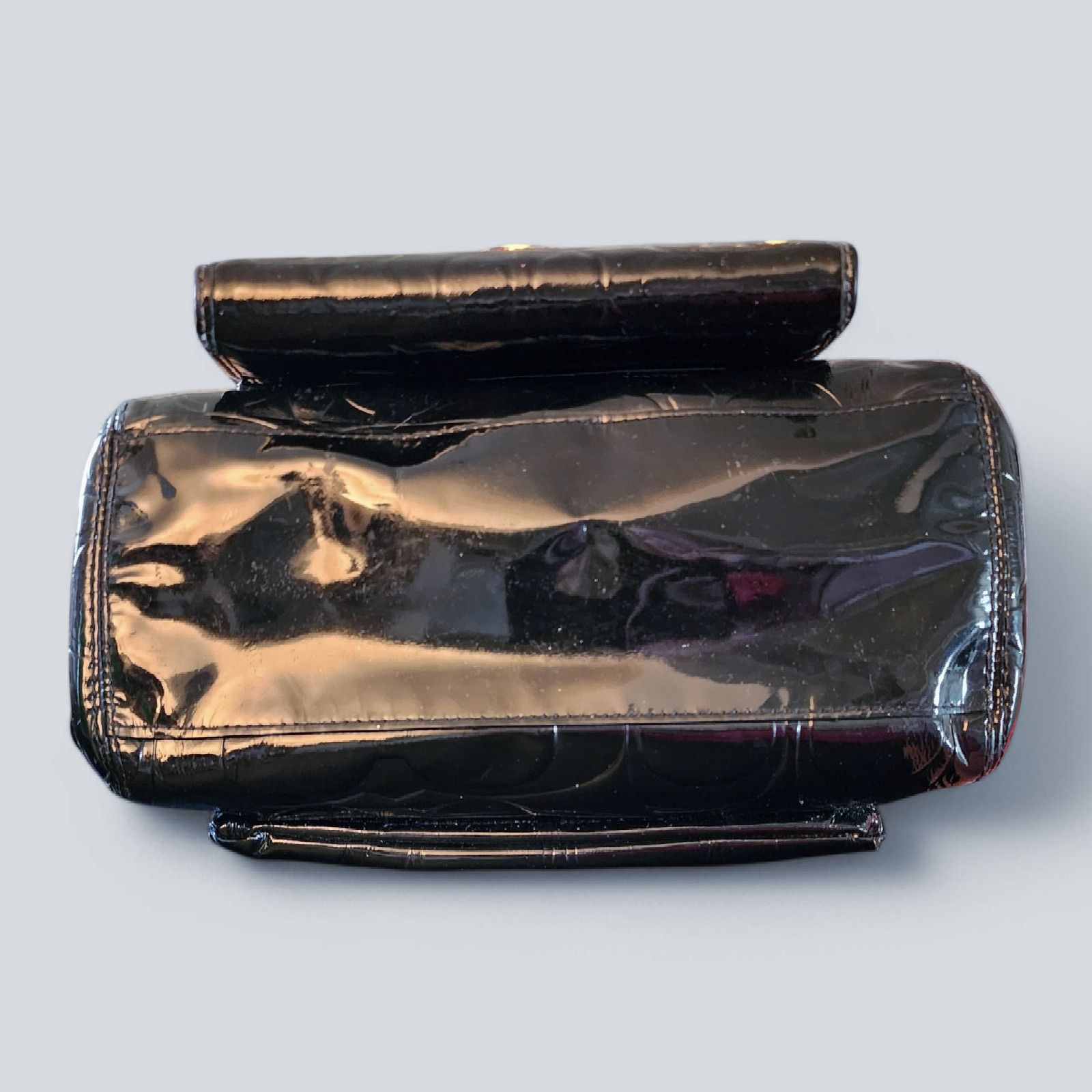 Coach Coach Peyton black patent leather bag with matching wallet. Size ONE SIZE - 10 Thumbnail