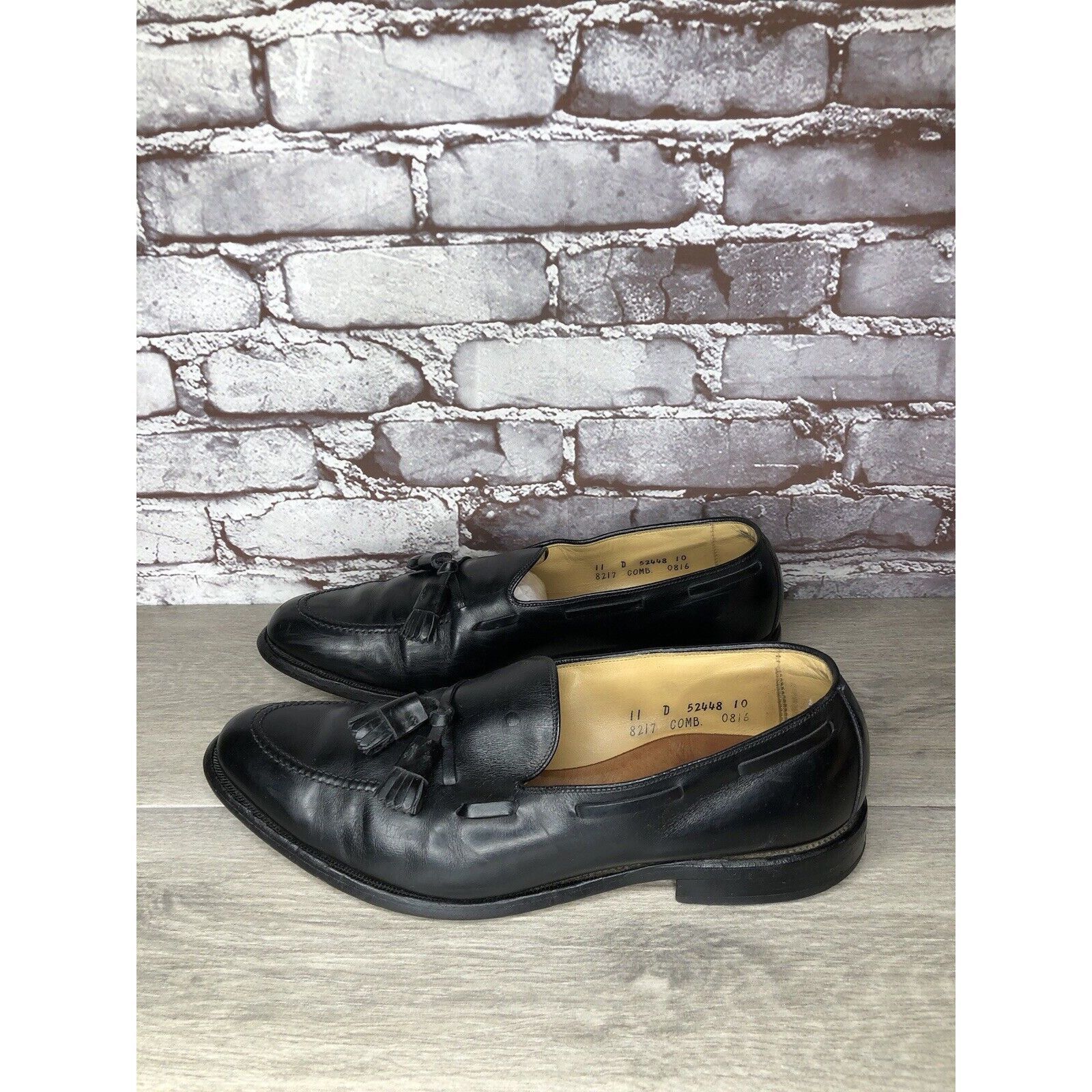 Allen Edmonds Allen Edmonds Grayson Black Leather Tassel Loafers Dress Sho Size US 11 / EU 44 - 21 Thumbnail