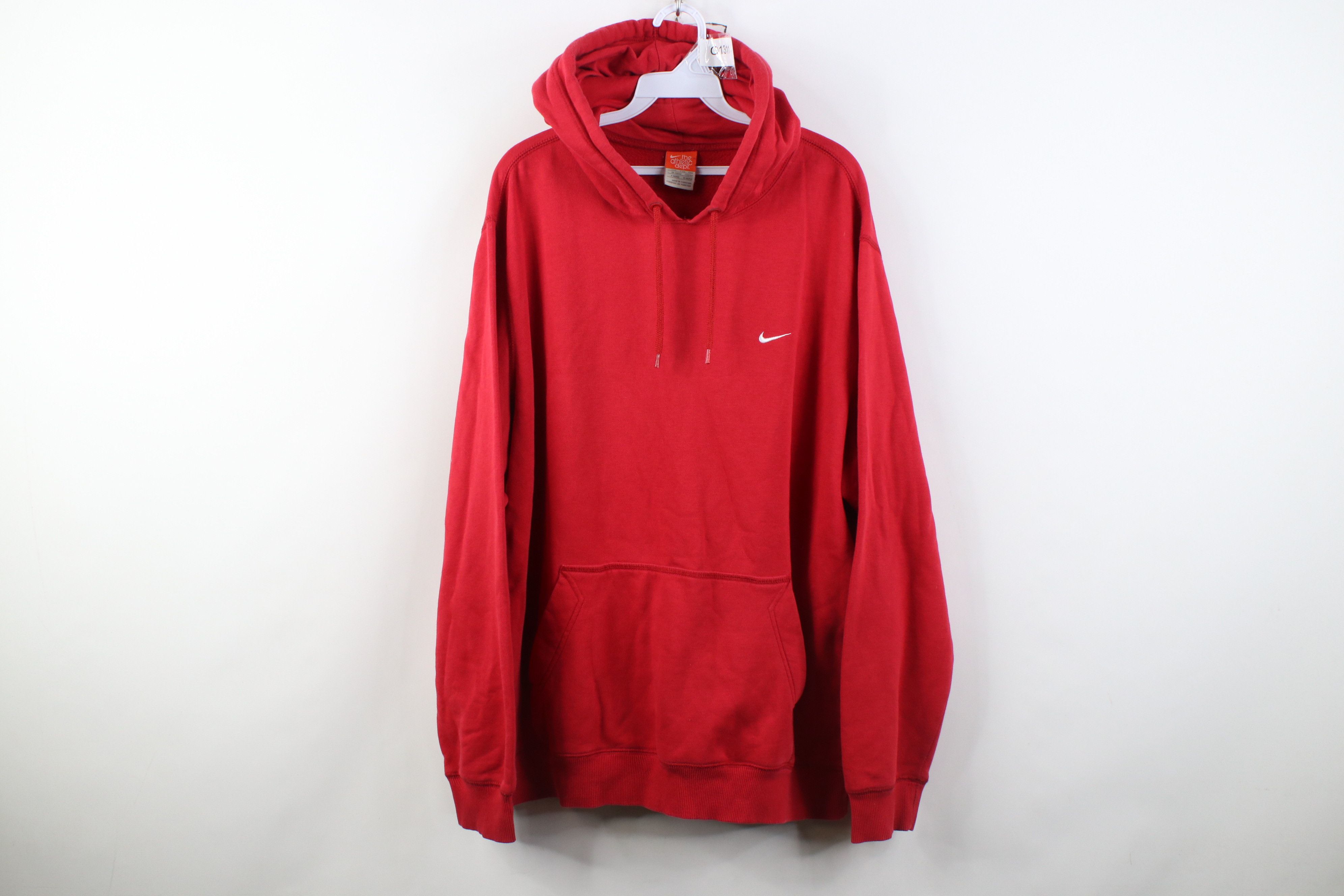 Nike Vintage Y2K Nike Scott Mini Swoosh Hoodie Sweatshirt Red Size US XXL / EU 58 / 5 - 1 Thumbnail