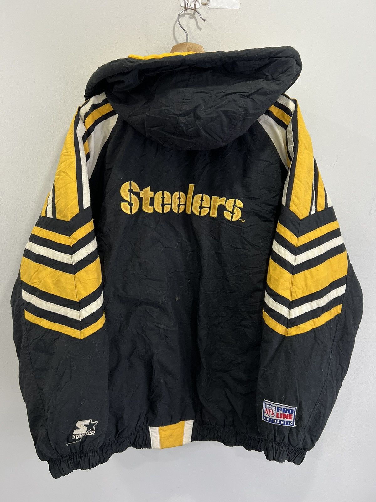 Starter Vintage Pittsburgh Steelers Starter Jacket Size US XL / EU 56 / 4 - 2 Thumbnail