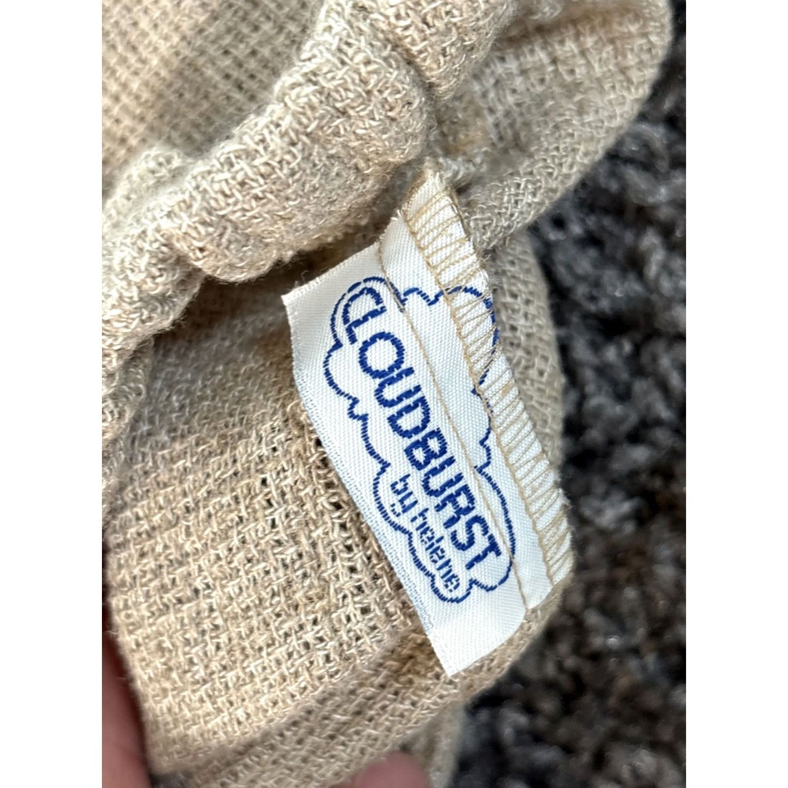 Vintage VINTAGE Cloudburst Pants Womens 26x26 Beige Linen Knit Stretch Wide-Leg 90s Chino Baggy Womens Size 26" / US 2 / IT 38 - 6 Thumbnail