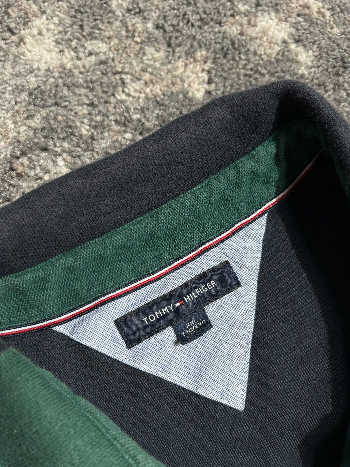 Tommy Hilfiger × Vintage Tommy Hilfiger Front Logo Polo T Shirt / XXL Size US XXL / EU 58 / 5 - 4 Thumbnail