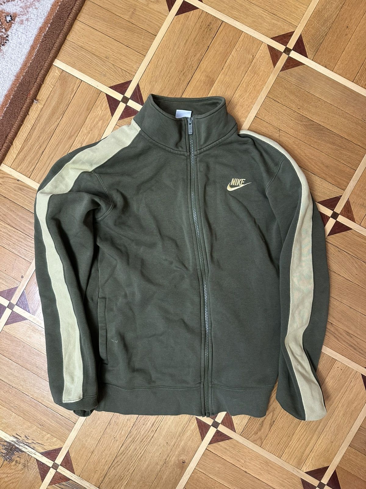 Nike Nike Vintage green zip hoodie Size US S / EU 44-46 / 1 - 2 Thumbnail