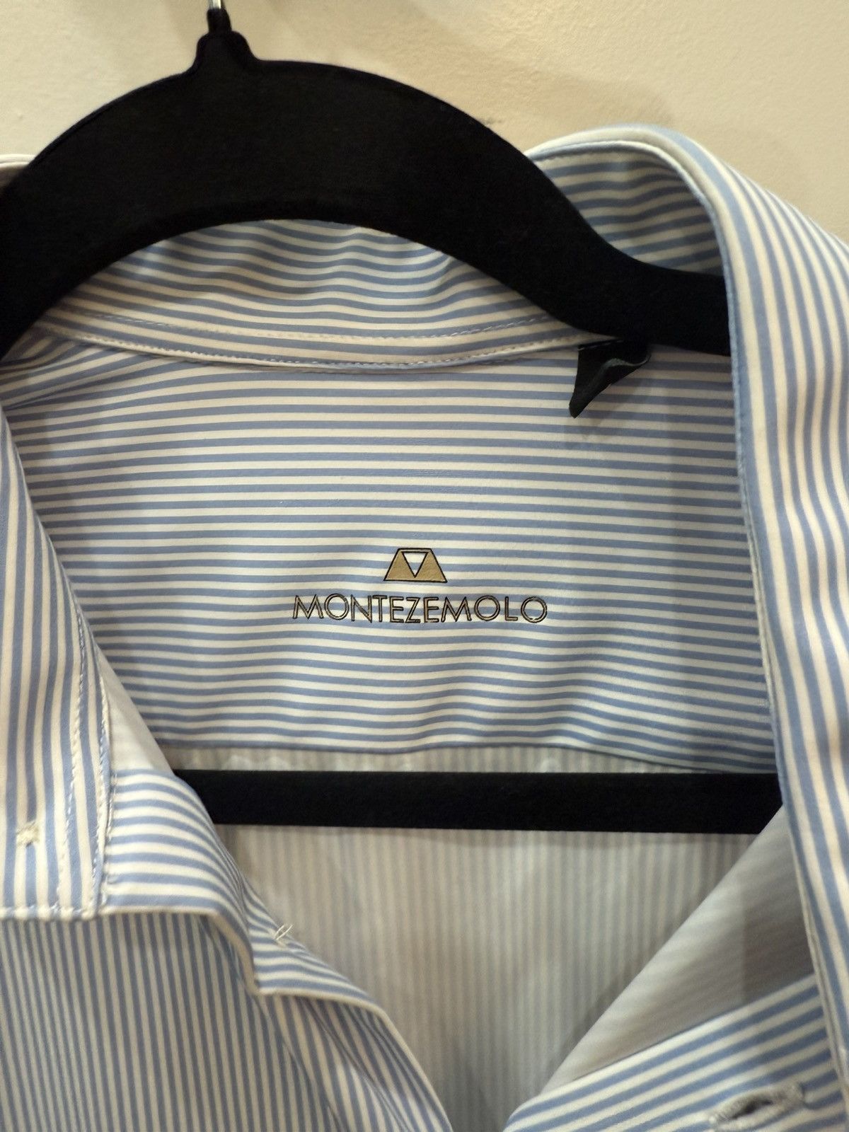 Other Montezemolo Italian Designer Light Blue/White PinStripeShirt Size US S / EU 44-46 / 1 - 2 Thumbnail