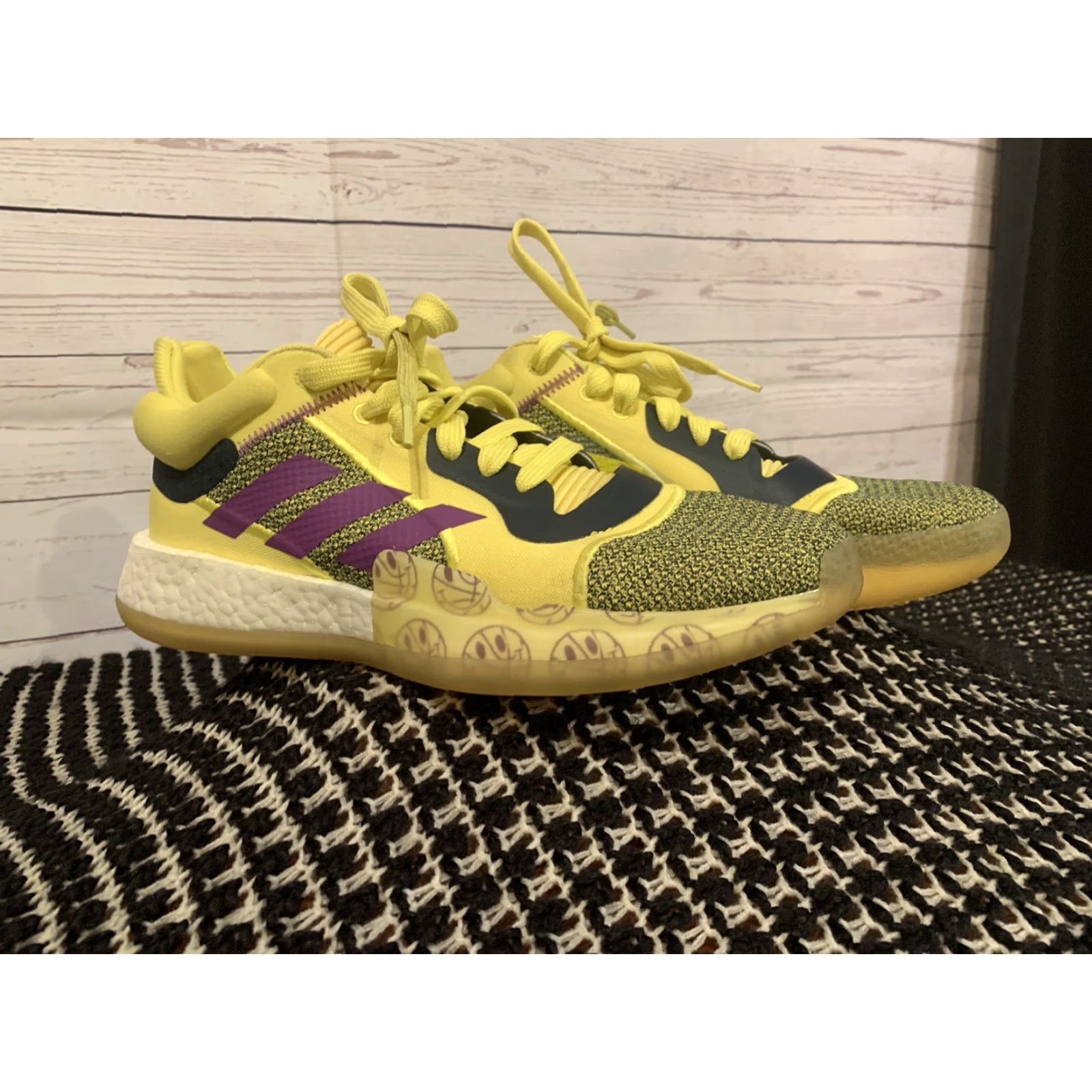 Adidas adidas Men Sneaker Basketball Club Marquee Boost Lakers LowTop G27743 8 Yellow Urban Athletic Shoe Shoes Mens Size 8 Size US 8 / EU 41 - 6 Thumbnail