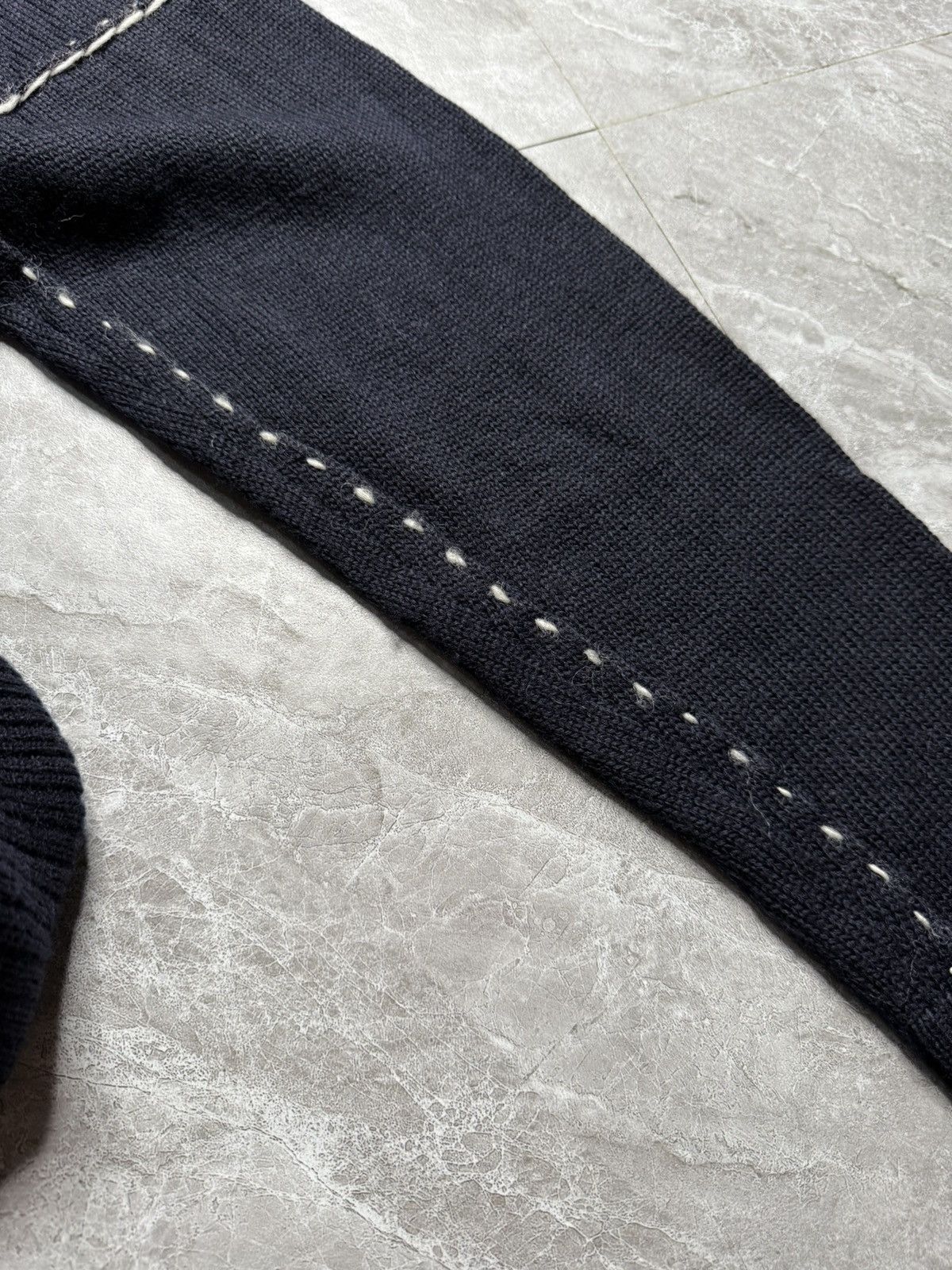 Issey Miyake Issey Miyake F/W 16 Contrast Stitch Detail Wool Knit Sweater Size US L / EU 52-54 / 3 - 8 Thumbnail