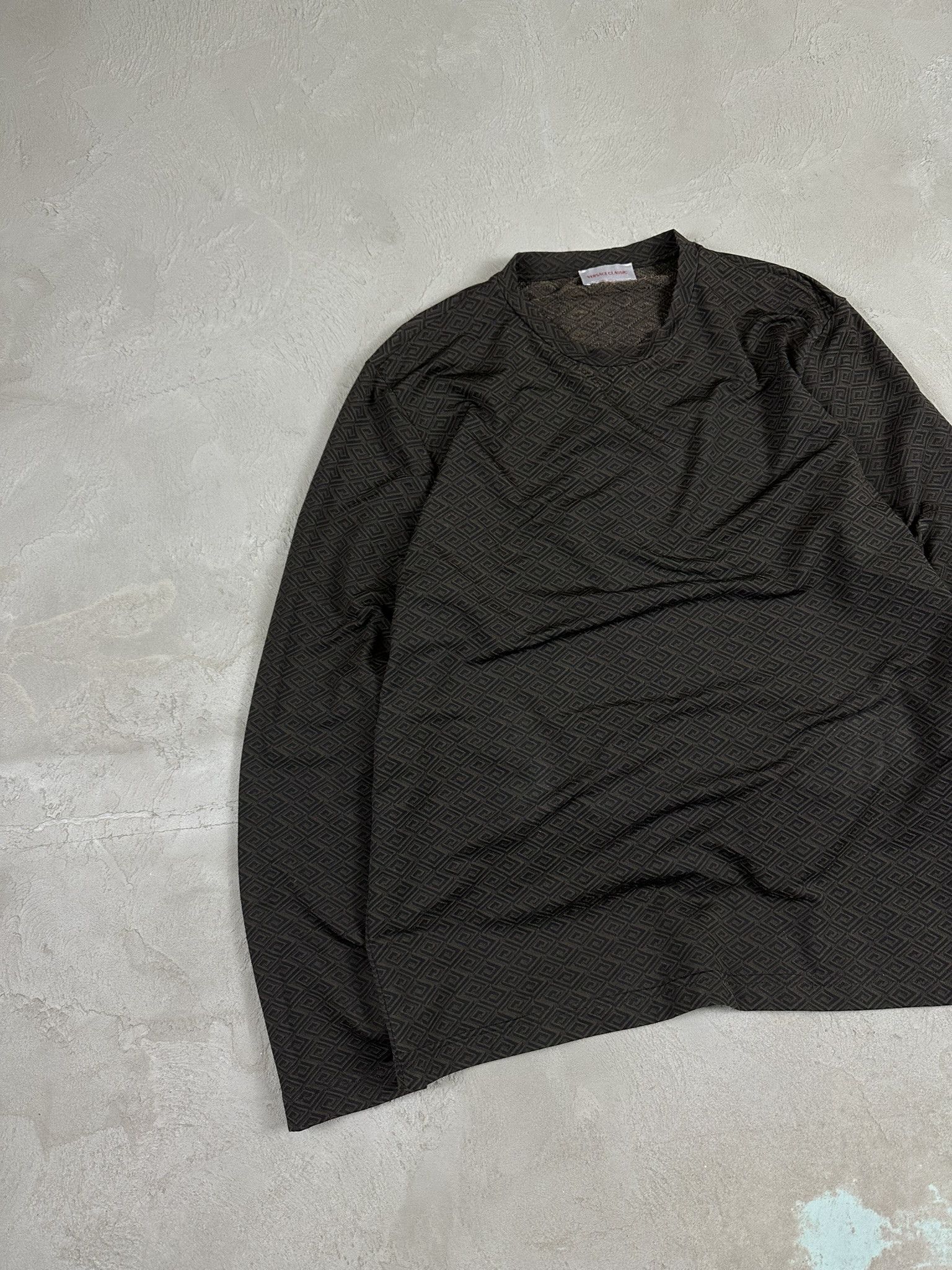 Versace Vintage Versace Classic Monogram Longsleeve T-shirt Size US L / EU 52-54 / 3 - 2 Thumbnail