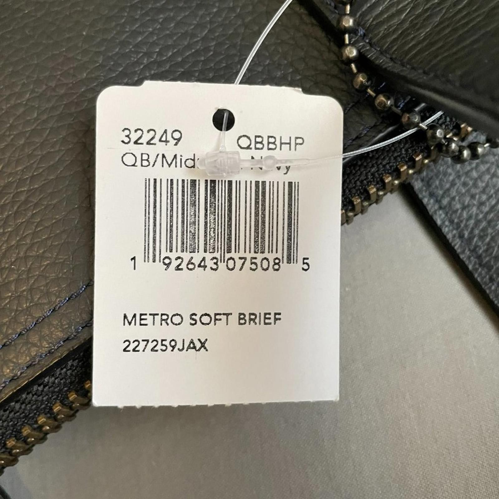 Coach NWT coach METROPOLITAN SOFT BRIEF (COACH 32249) navy Size ONE SIZE - 5 Thumbnail