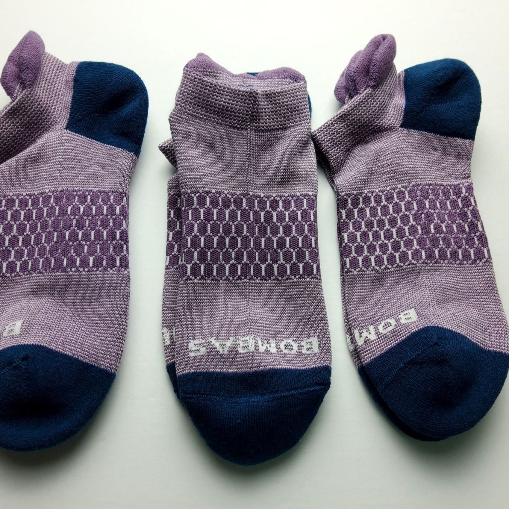 Vintage Bombas Stripe Pattern Lightweight Ankle Socks Lot Of 3 Size M Womens Size ONE SIZE - 3 Thumbnail