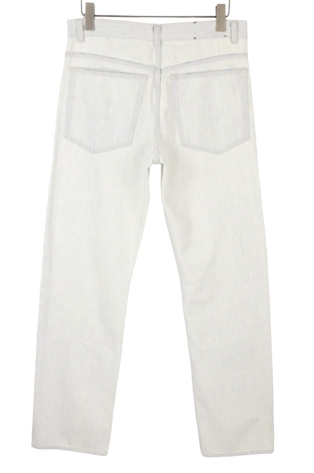 Calvin Klein W29/L32 White Faded Relaxed Straight Denim 87839 Size 29" - 2 Thumbnail