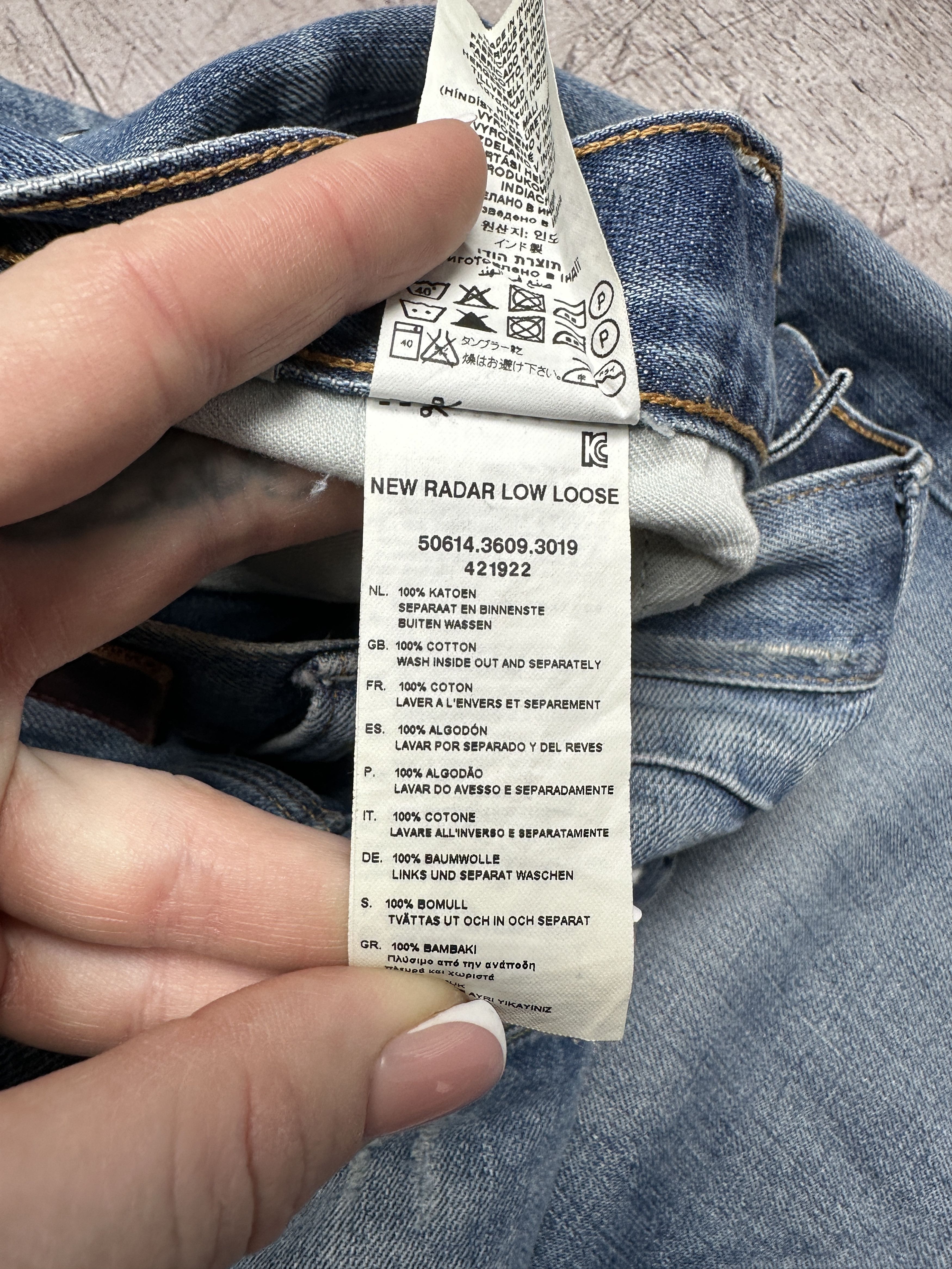 G-Star G Star Raw Radar Low Loose Denim Pants Jeans Size US 34 / EU 50 - 4 Thumbnail