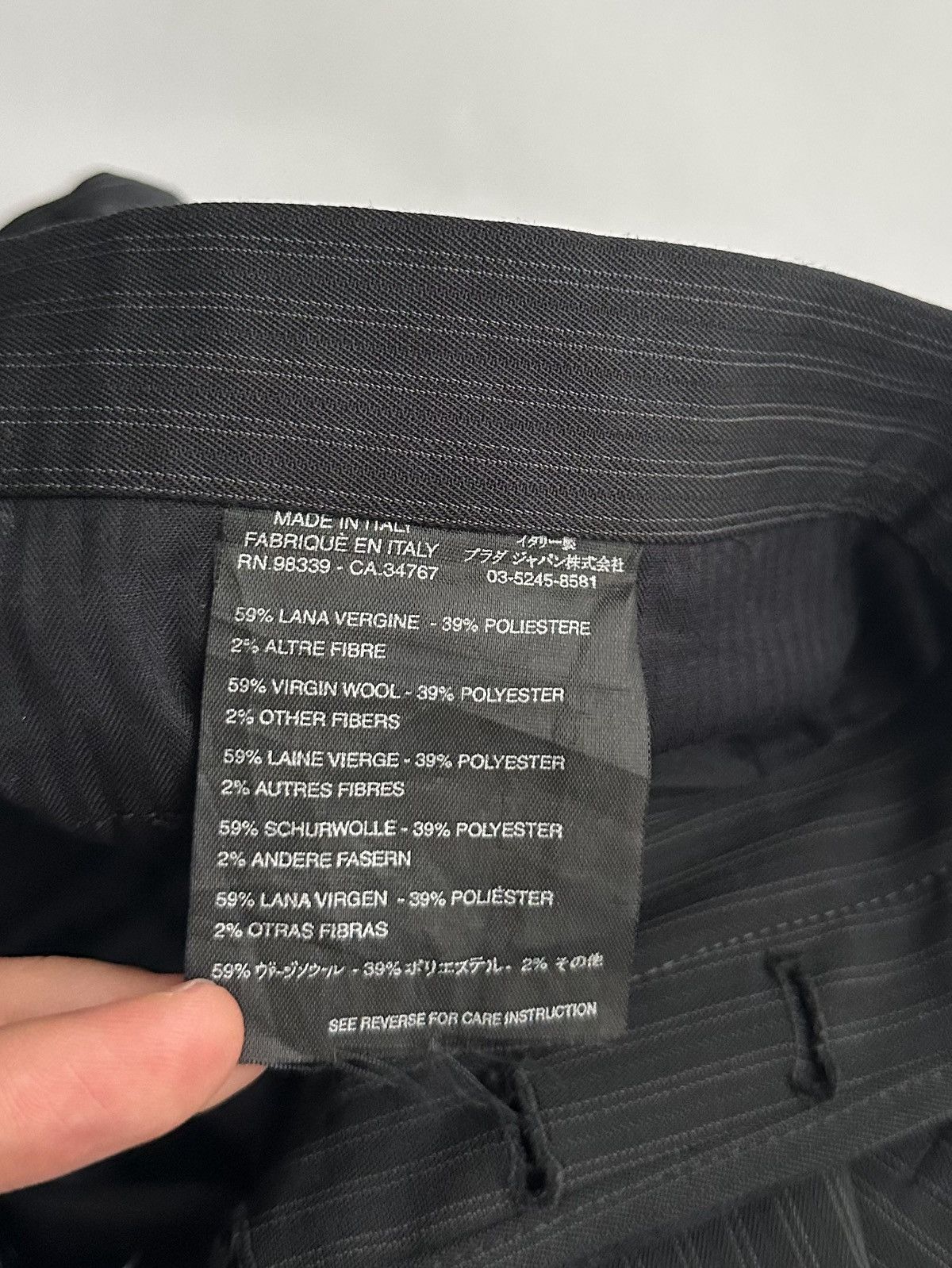 Prada Prada FW02 Inside Out Wool Pants Size US 32 / EU 48 - 10 Thumbnail