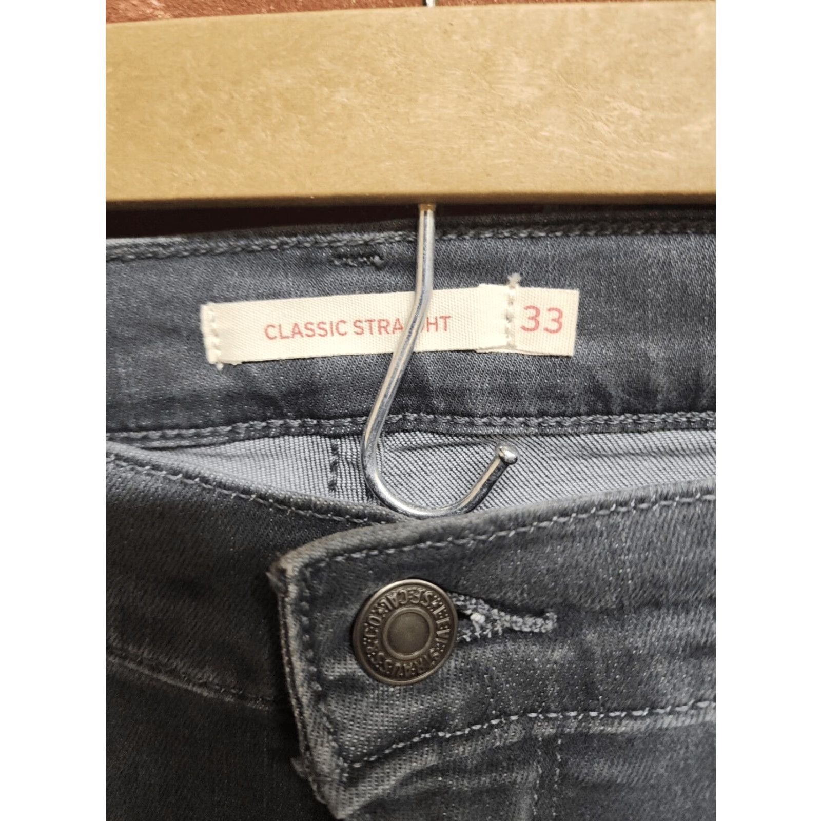 Levi's Levi's 511 Men's Gray Jeans Size 33 x 30 Straight 5-Pocket Denim Regular Waist 30 in Inseam 30 in Vintage No Size US 33 - 3 Thumbnail