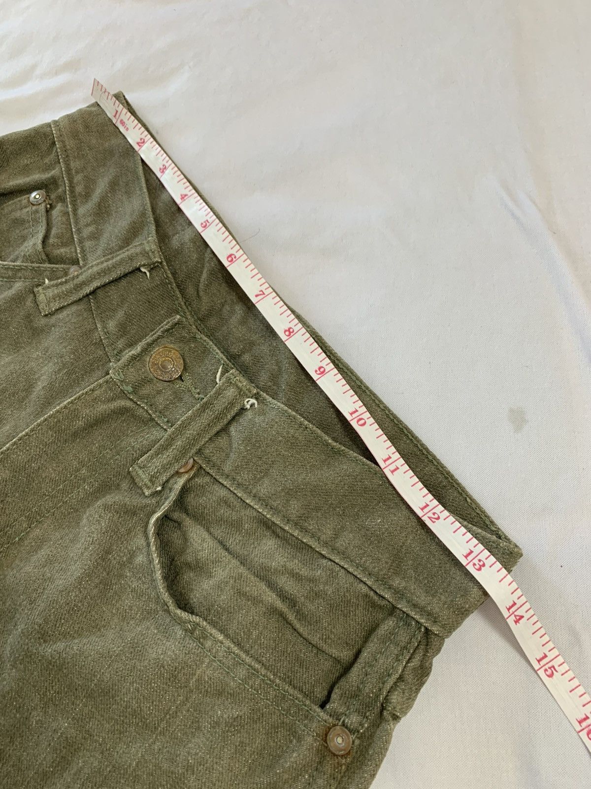 Vintage Very rare canton jeans scrubdenim saltydog sanforized Size US 27 - 14 Thumbnail