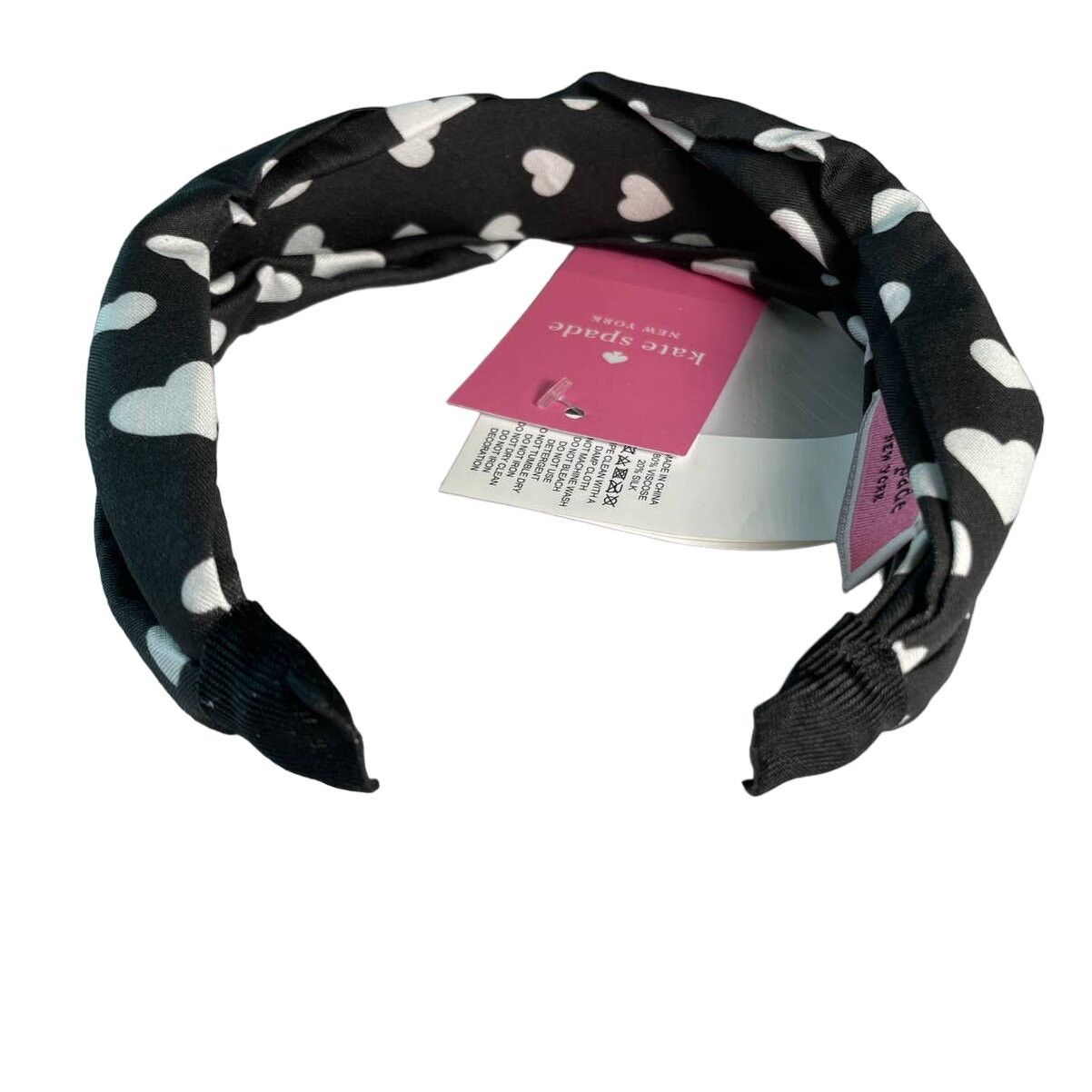 Kate Spade Kate Spade Love Hearts Twisted Headband Black Multi Size ONE SIZE - 7 Thumbnail