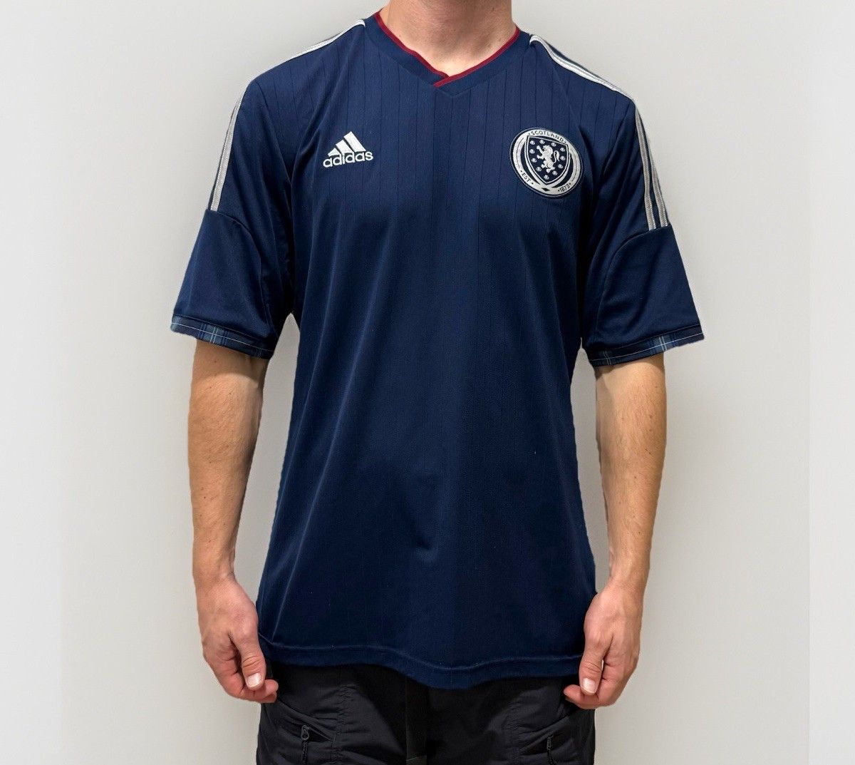 Adidas National Team Scotland 2014 2015 Jersey Soccer Football Size US L / EU 52-54 / 3 - 1 Thumbnail