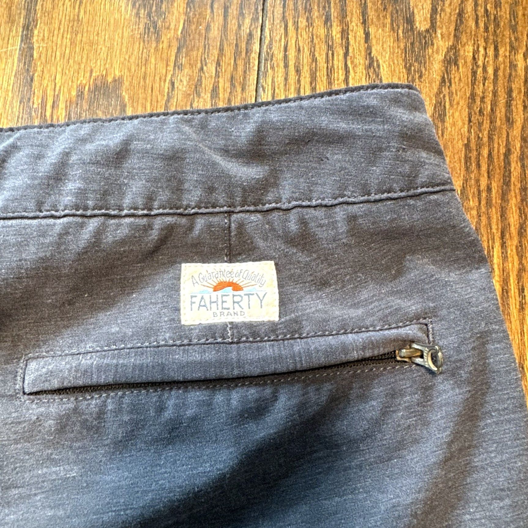 Faherty Faherty All Day Shorts Mens 36 Gray Stretch Pockets Drawstring Beach Hiking Size US 36 / EU 52 - 5 Thumbnail