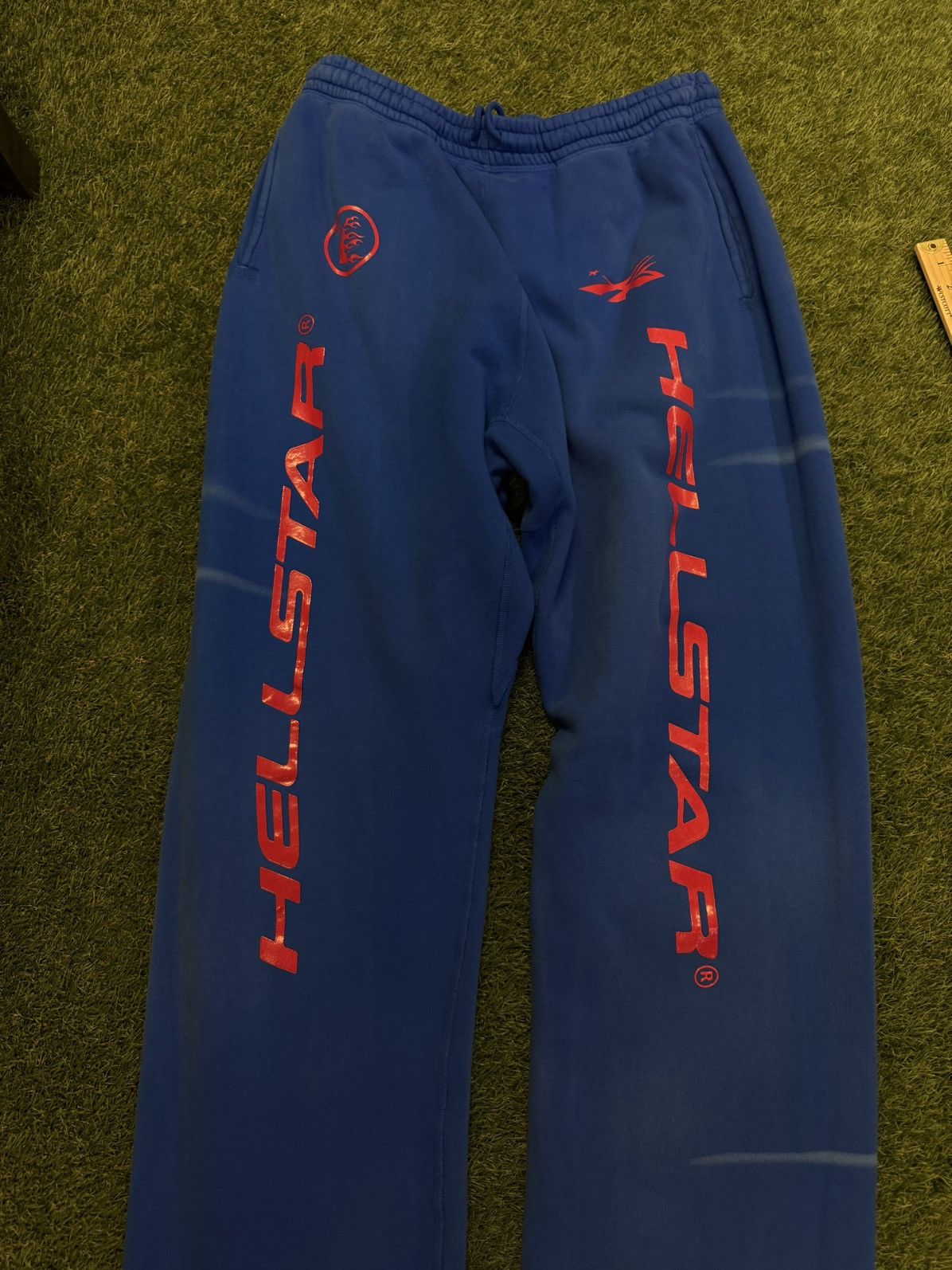 HELLSTAR Hellstar Blue Red Sweatpants Size XXL Brand New Size US 36 / EU 52 - 3 Thumbnail