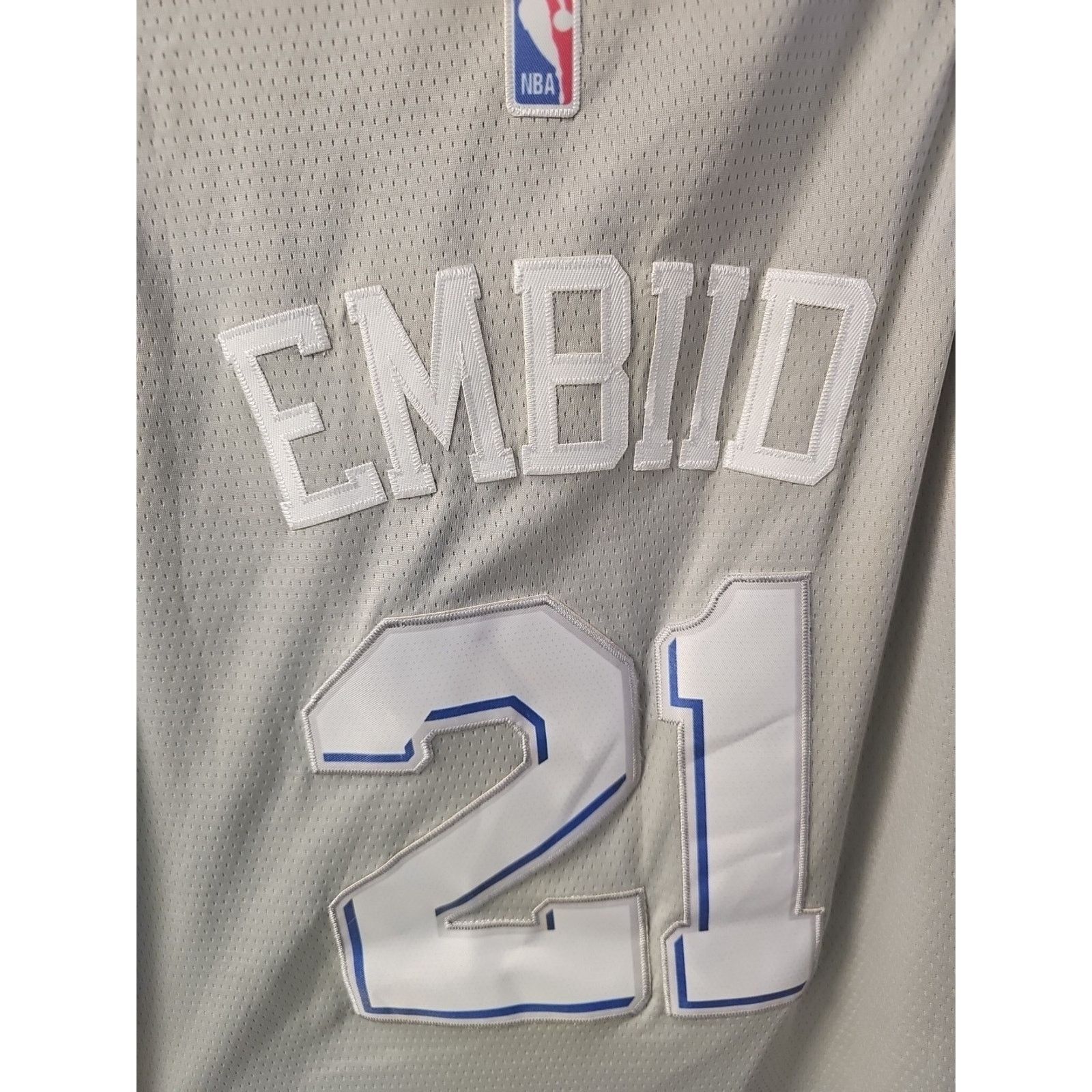 Nike Joel Embiid 76ers NBA Jersey 2019 Nike Swingman City Sz 48 Size US XL / EU 56 / 4 - 7 Thumbnail