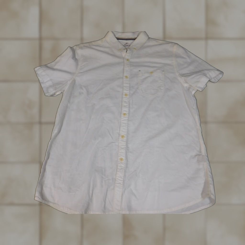 Vintage Jeremiah Shirt Button-Up White L Mens Collared Short Sleeve Casual Knit Cotton Slimming pockets Size US L / EU 52-54 / 3 - 1 Thumbnail
