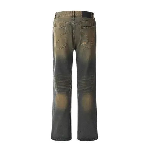 VIBE Men's punk street loose washed ripped jeans y2k Size US 32 / EU 48 - 8 Thumbnail