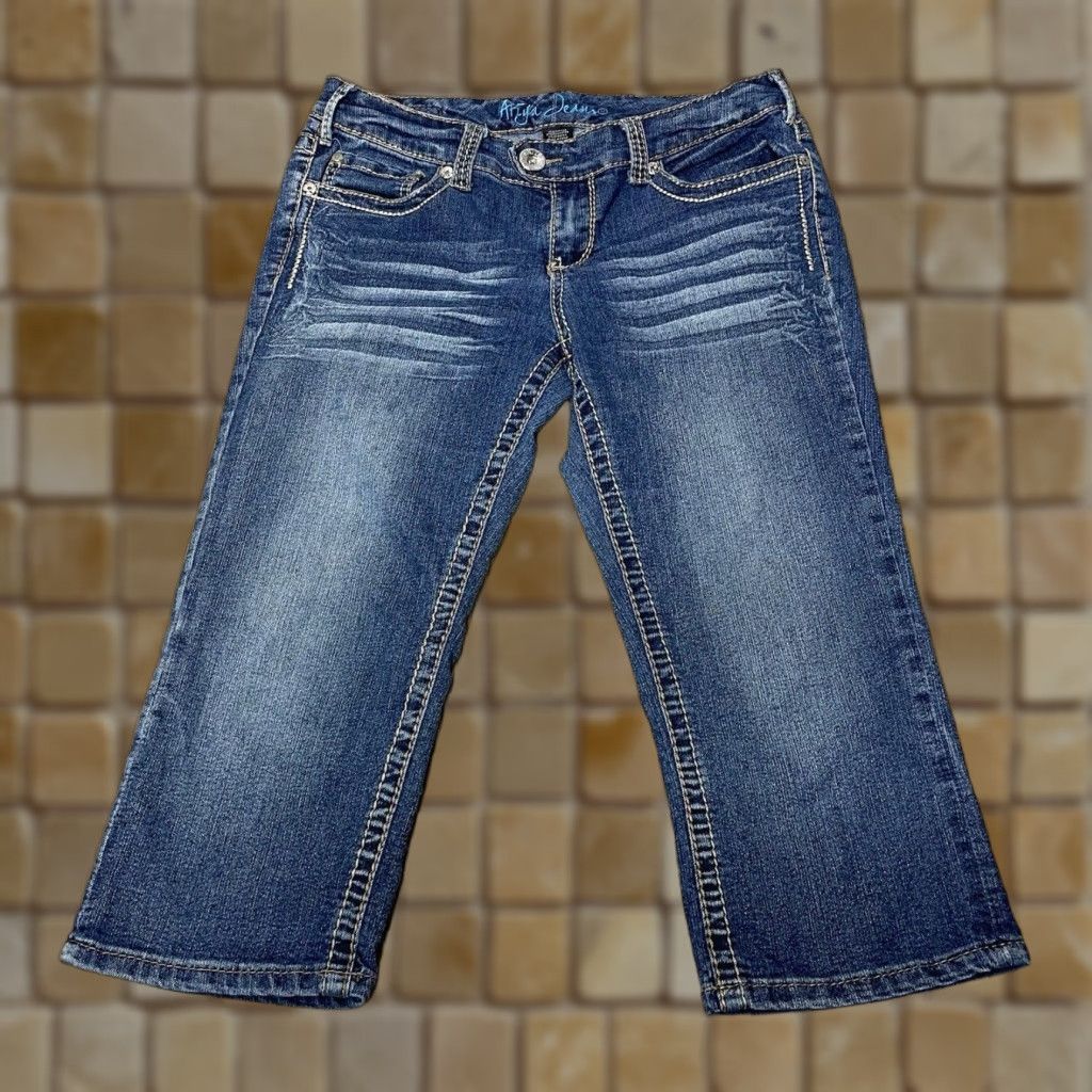 Vintage VINTAGE Artya Women’s Jeans Capri 9/10 Blue Casual Made in USA Size 30" / US 8 / IT 44 - 1 Thumbnail
