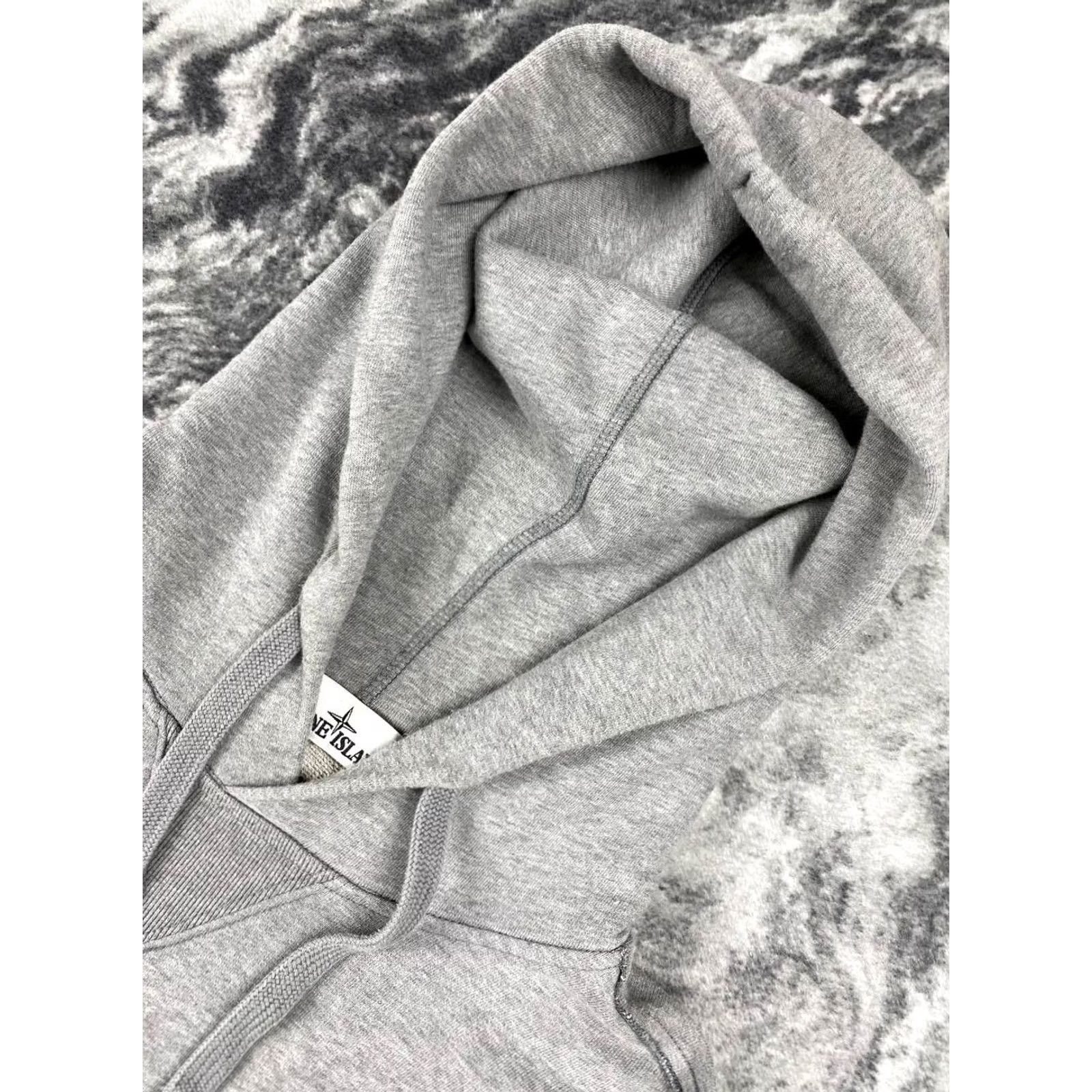 Stone Island Stone Island Hoodie Men M Gray Hooded Pullover Fleece Cotton Size US M / EU 48-50 / 2 - 2 Thumbnail