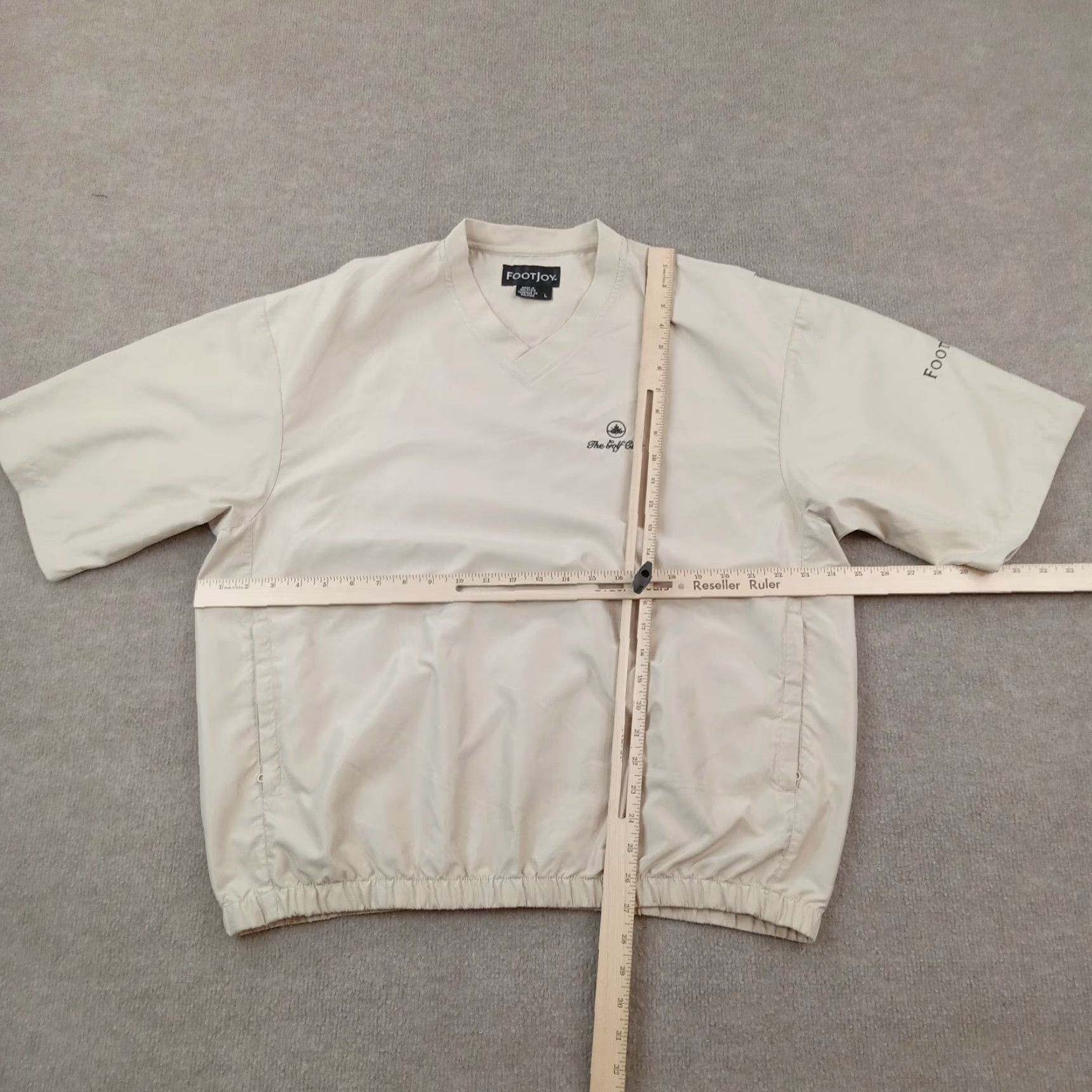 Footjoy Footjoy Mens Jacket Large Extra Large Beige Windbreaker Golf Size US 33 - 2 Thumbnail