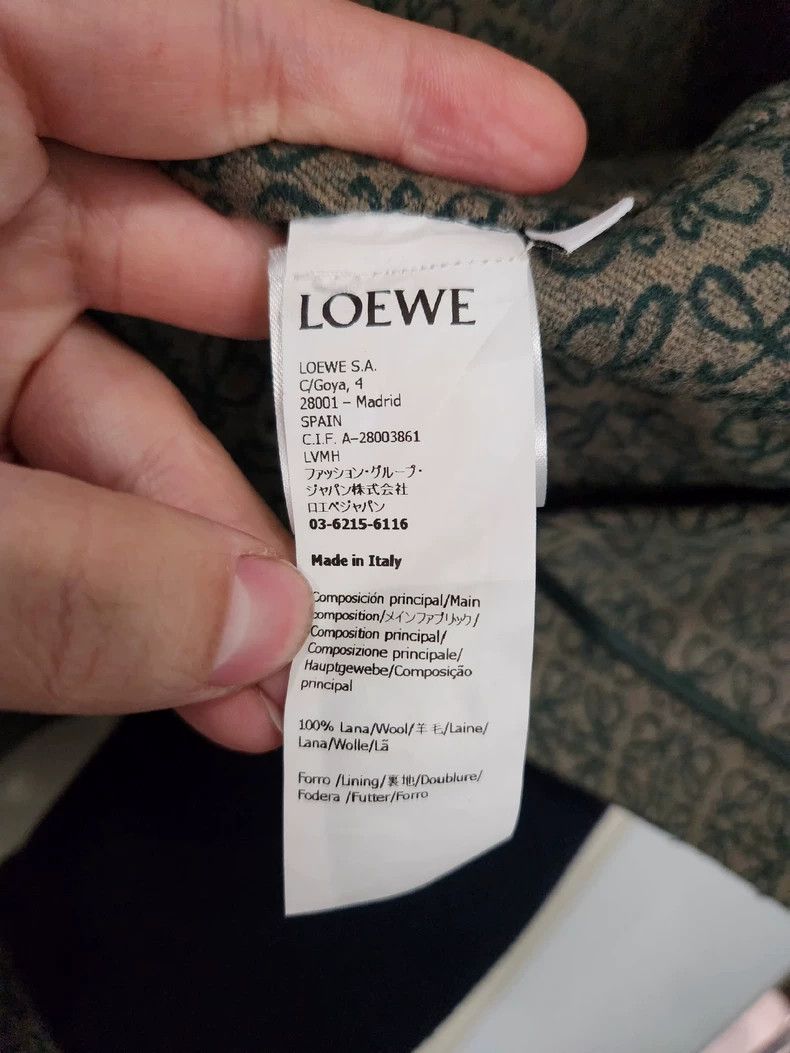 Loewe Loewe Midnight blue wool jacket with LOGO zipper and hood Size XS / US 0-2 / IT 36-38 - 4 Thumbnail