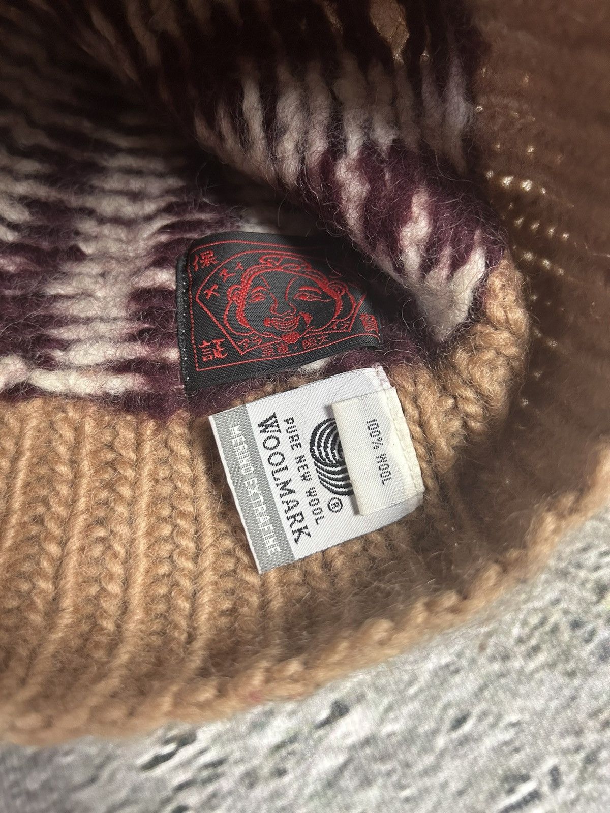 Evisu Evisu beanie Y2K seagull big logo wool Size ONE SIZE - 4 Thumbnail
