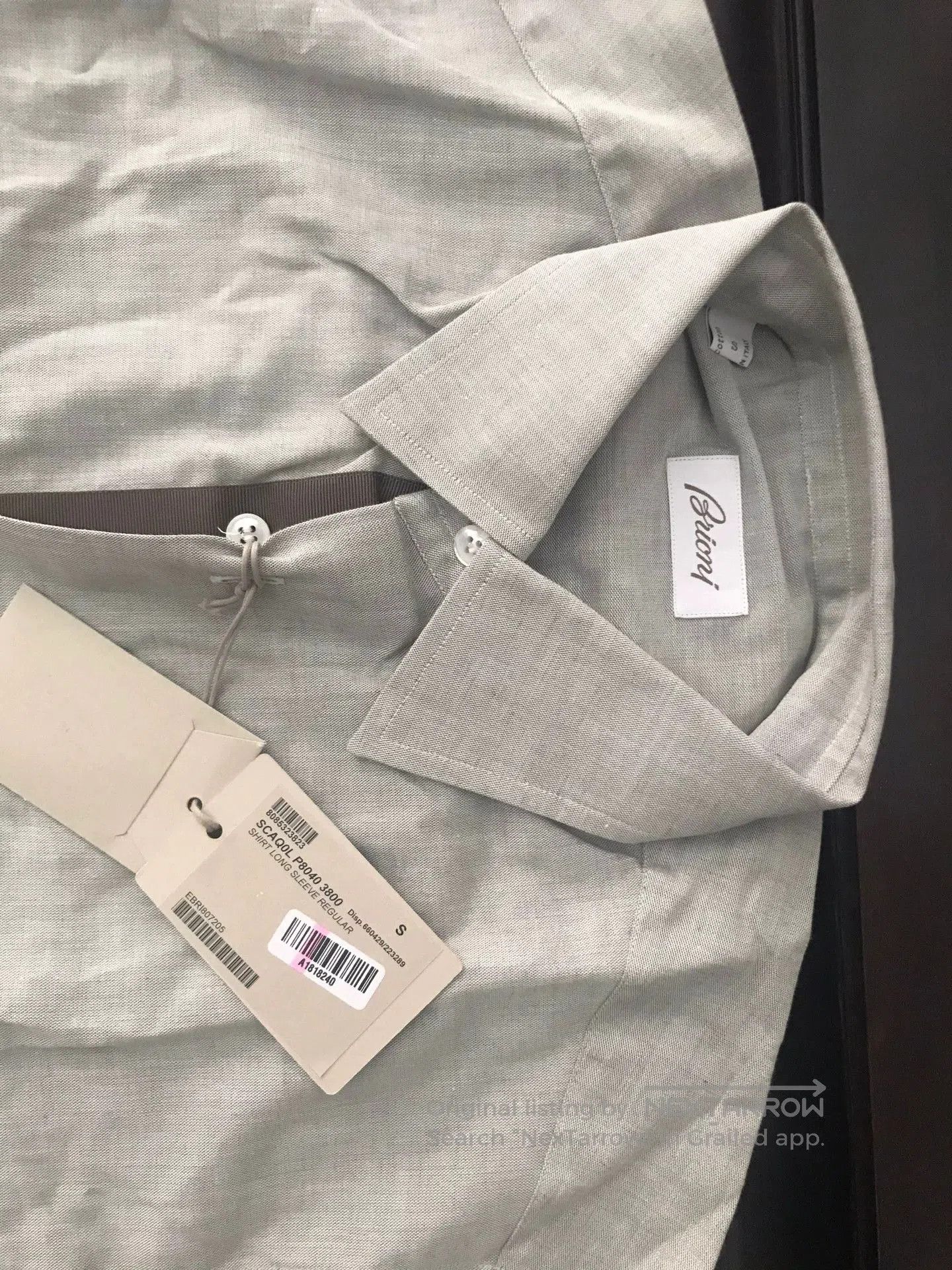 Brioni brand new breathable gray woven shirt. Size US S / EU 44-46 / 1 - 5 Thumbnail