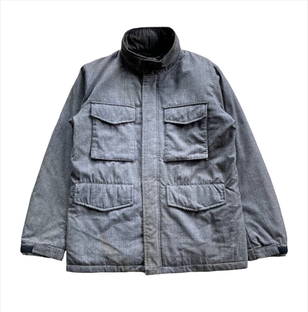 image of Beams Plus x Vintage Beams Heart Puffer Jacekt in Grey, Men's (Size Medium)