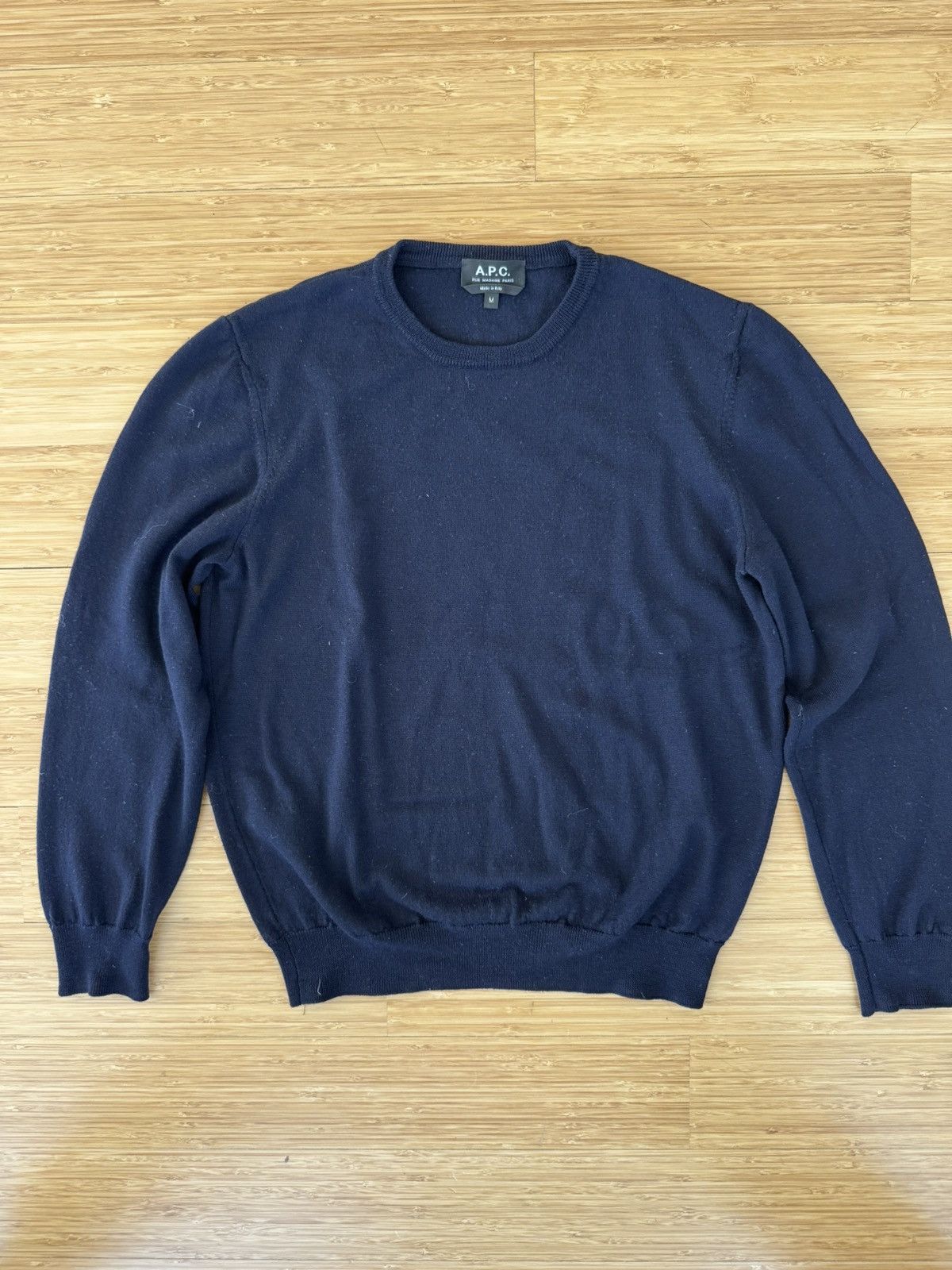 A.P.C. A.P.C Merino Wool Navy Sweater Size US S / EU 44-46 / 1 - 1 Thumbnail