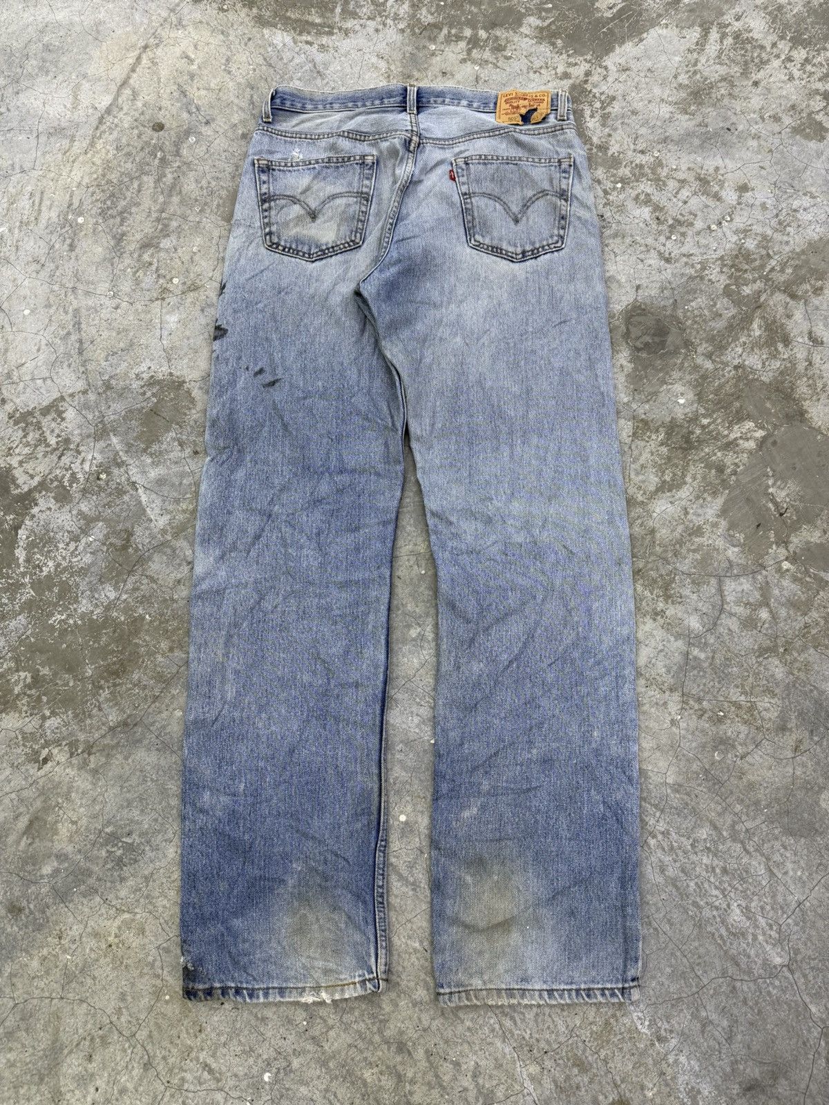 Levi's × Levi's Vintage Clothing × Vintage Levis 505 Y2K Distressed Light Blue Washed Denim Pants W36 Size US 36 / EU 52 - 2 Thumbnail