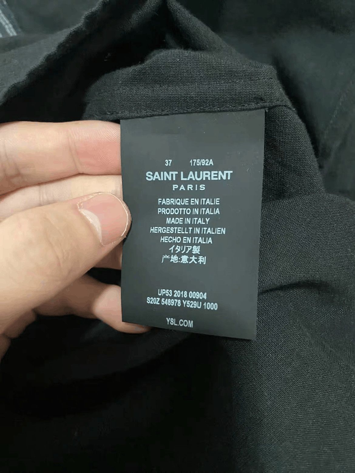 Saint Laurent Paris Sz 37 Saint Laurent Paris 19SS Stripe Shirt Size US S / EU 44-46 / 1 - 4 Thumbnail