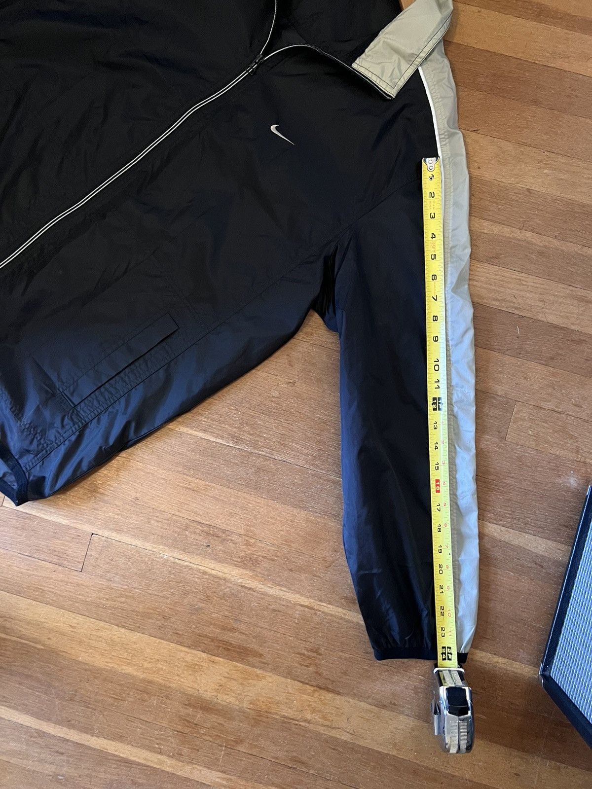 Nike × Vintage Vintage Nike Striped Zip-up Jacket Size US L / EU 52-54 / 3 - 5 Thumbnail