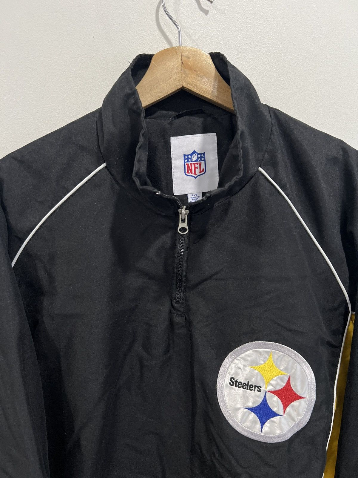 Vintage Vintage Pittsburgh Steelers Pullover Quarter Zip jacket Size US L / EU 52-54 / 3 - 3 Thumbnail
