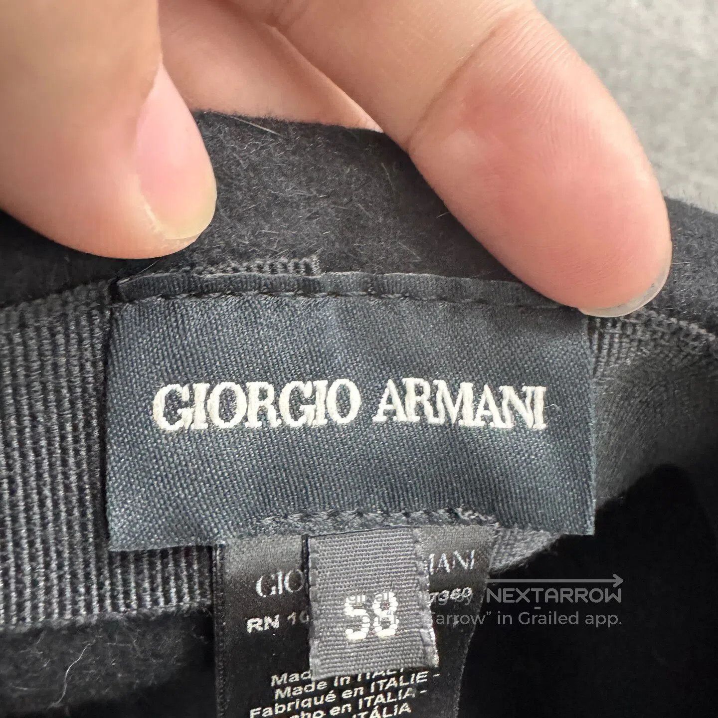 Armani Armani Rabbit fur top hat| Size ONE SIZE - 3 Thumbnail