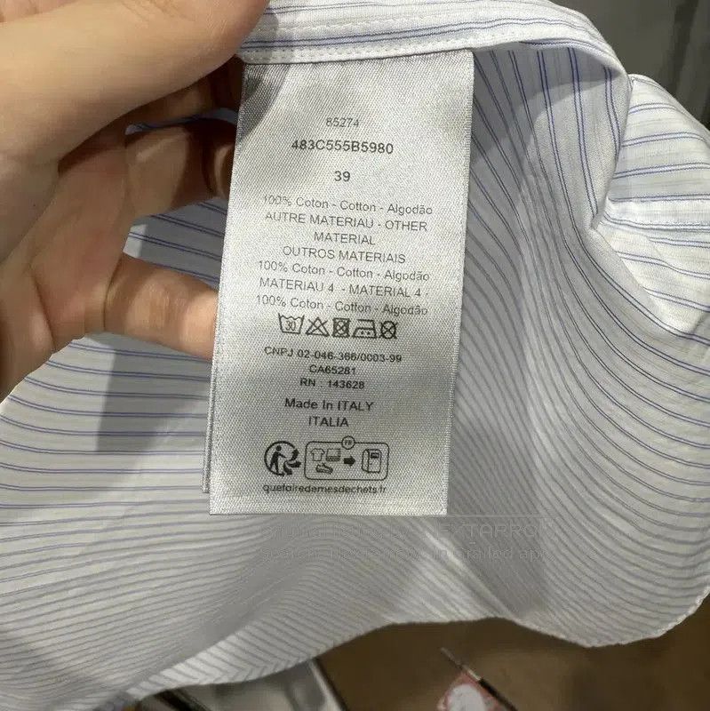 Other Dior Light Blue Men's Long Sleeve Shirt . Size US M / EU 48-50 / 2 - 4 Thumbnail