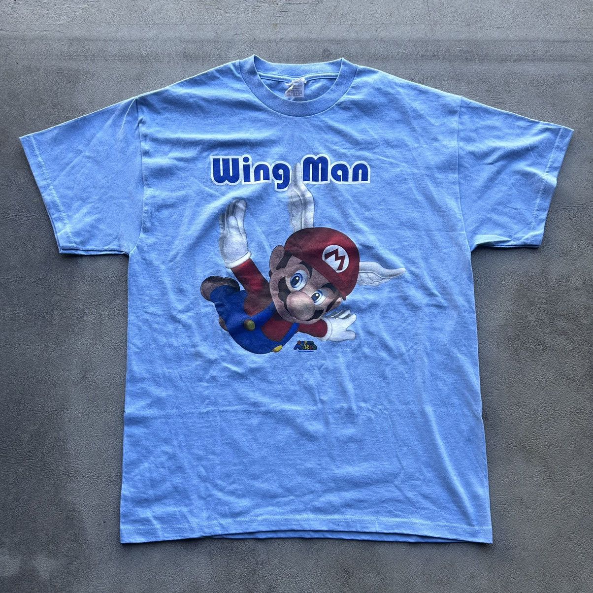 Nintendo × Vintage Y2K 08 super Mario wingman graphic Mario tee shirt Size US L / EU 52-54 / 3 - 1 Thumbnail