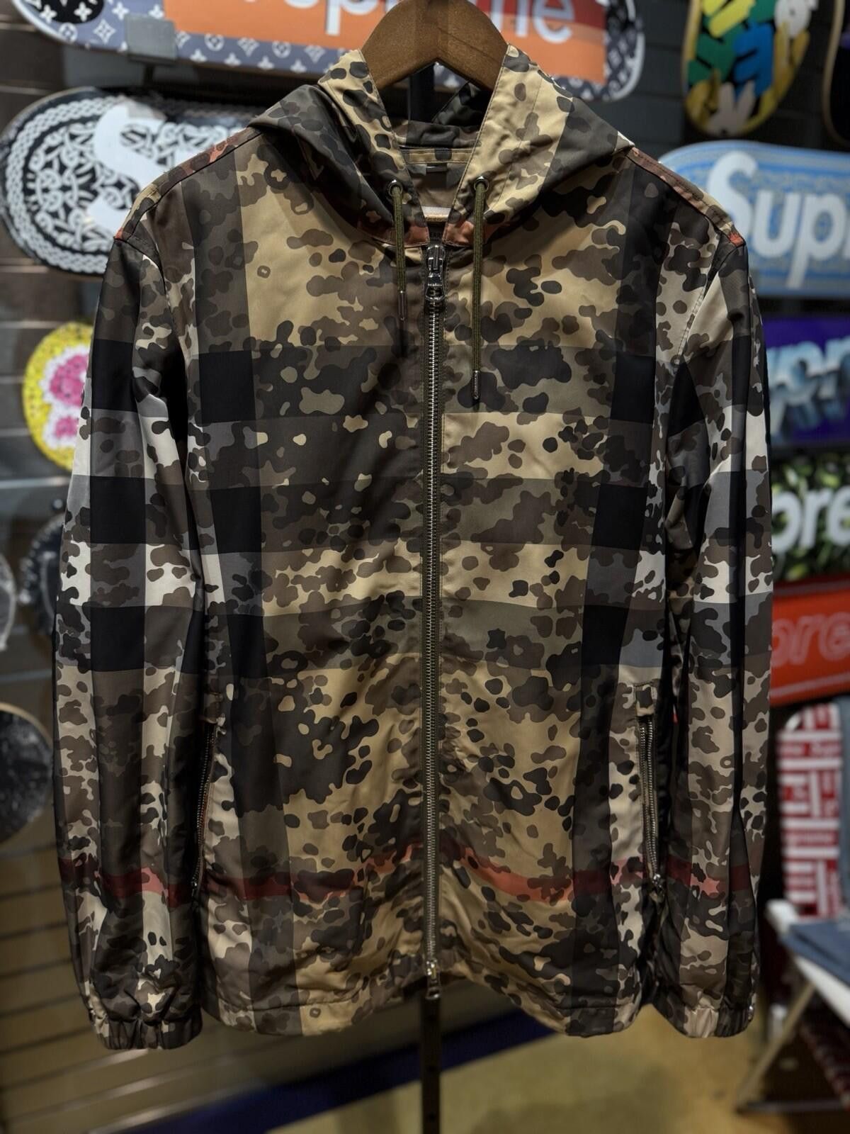 Medium - Burberry Jacket Camo Exlusive Coat 100% Authentic
