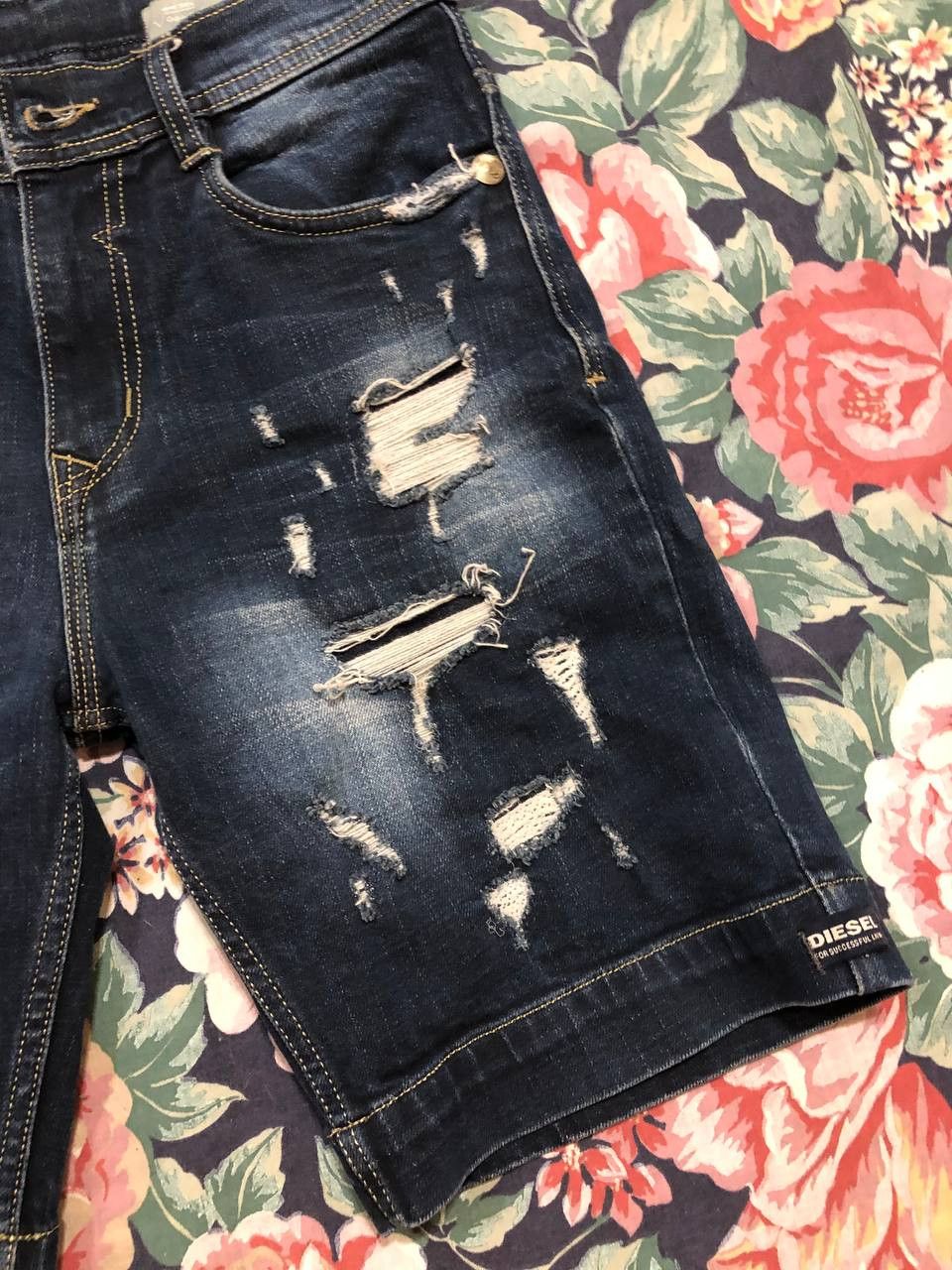 Diesel denim shorts streetwear DIESEL Vintage crazy Y2K Size US 30 / EU 46 - 10 Thumbnail